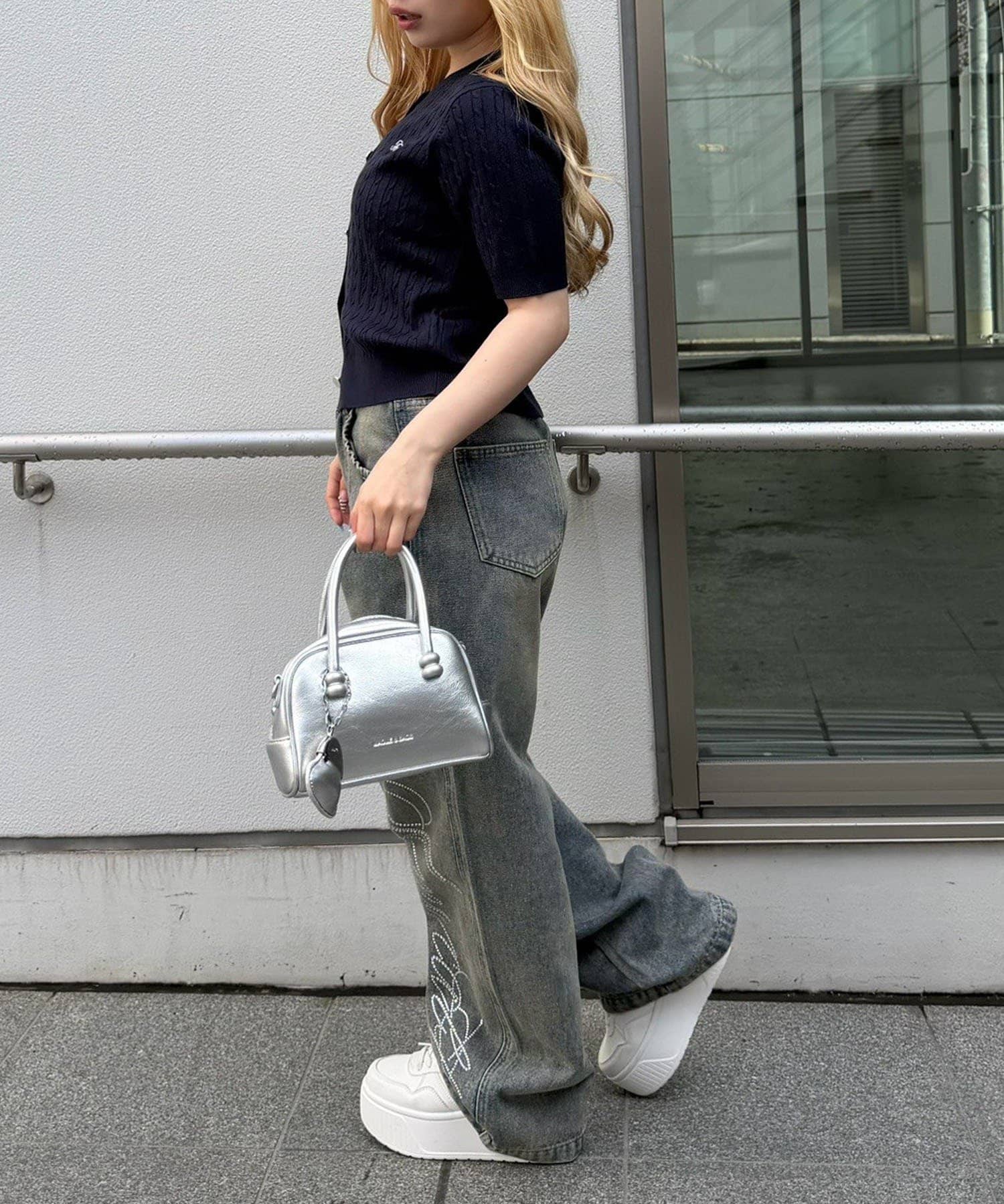 NICE CLAUP / OLIVE des OLIVE OUTLET(ナイスクラップ  / オリーブ デ オリーブ アウトレット) 【ANOTHER BRANCH】アソート釦ケーブルカーディガン