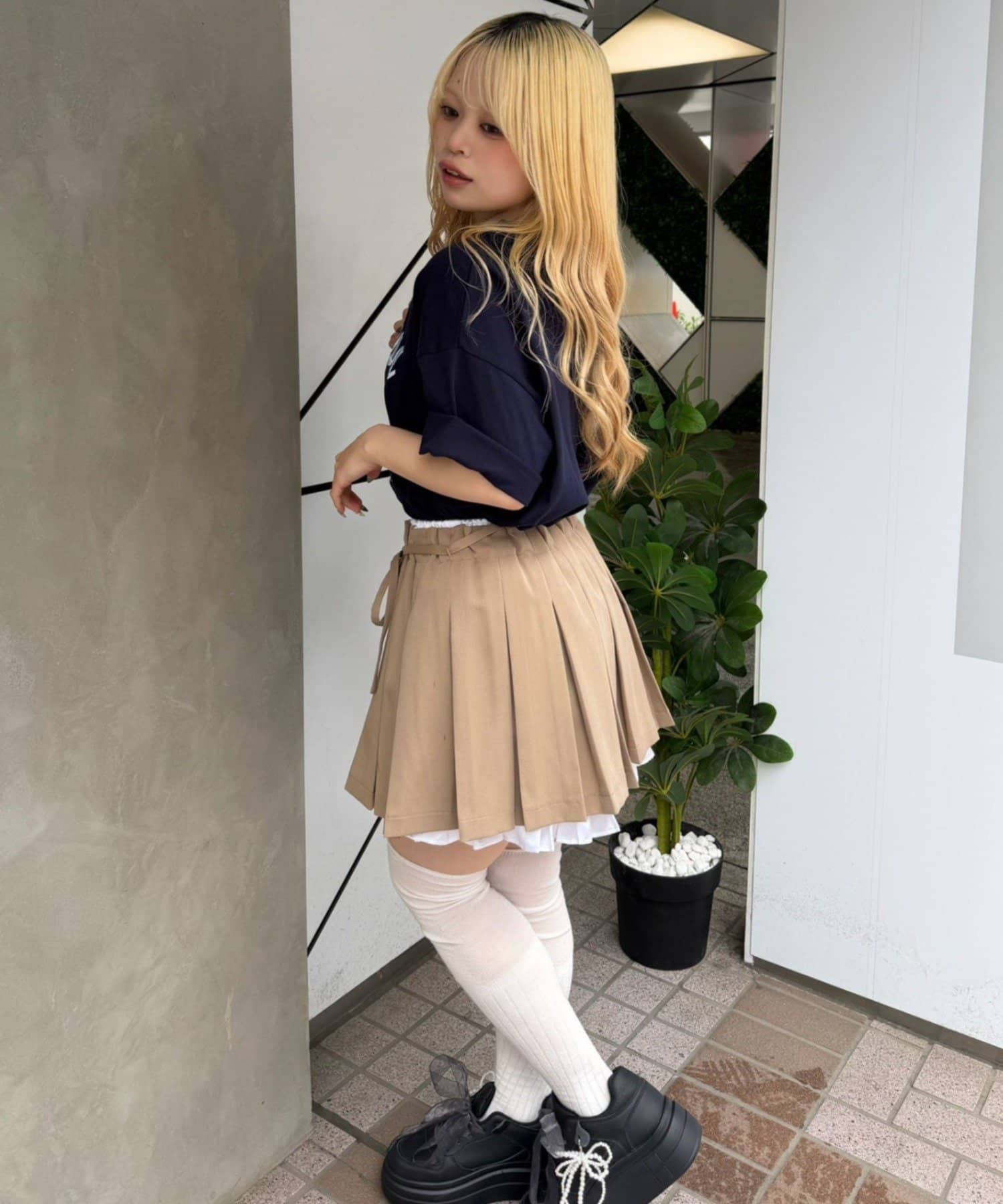 NICE CLAUP / OLIVE des OLIVE OUTLET(ナイスクラップ  / オリーブ デ オリーブ アウトレット) 【ANOTHER BRANCH】ウサギニット帽Tシャツ