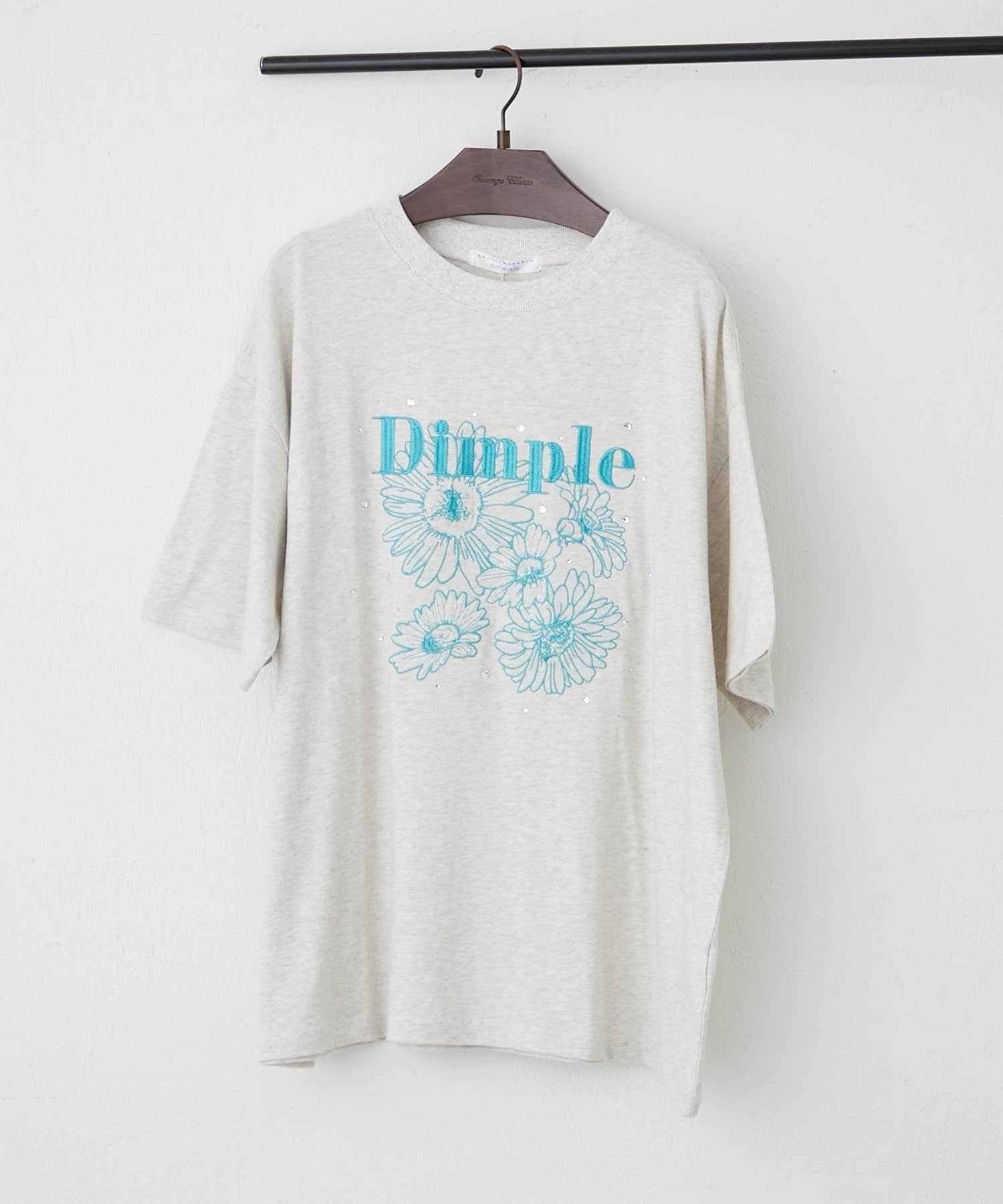 NICE CLAUP / OLIVE des OLIVE OUTLET(ナイスクラップ  / オリーブ デ オリーブ アウトレット) 【ANOTHER BRANCH】花刺繍×ラインストーンTシャツ