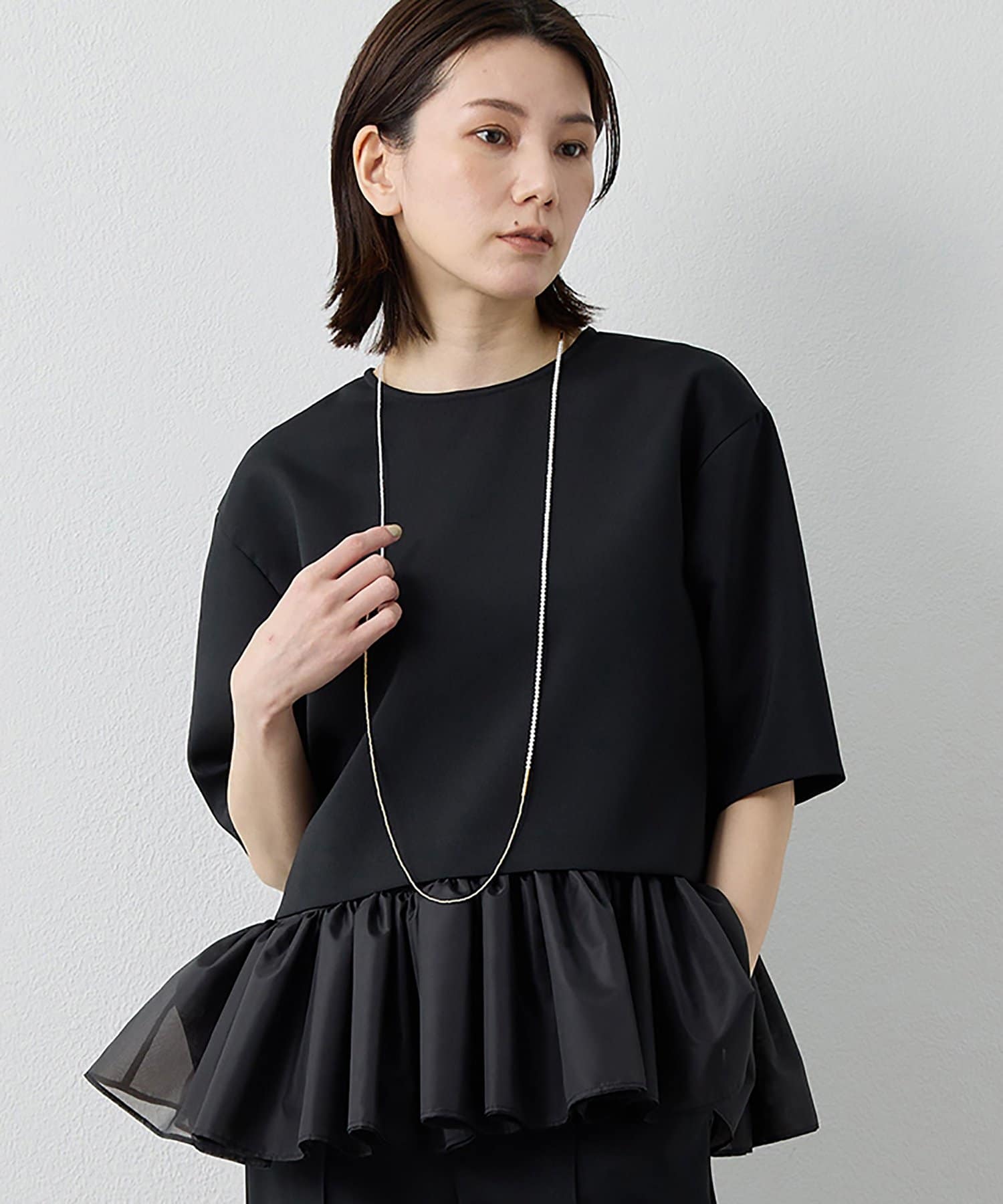 Whim Gazette(ウィム ガゼット) 【Drawing Numbers】キャミセットクロップドトップス