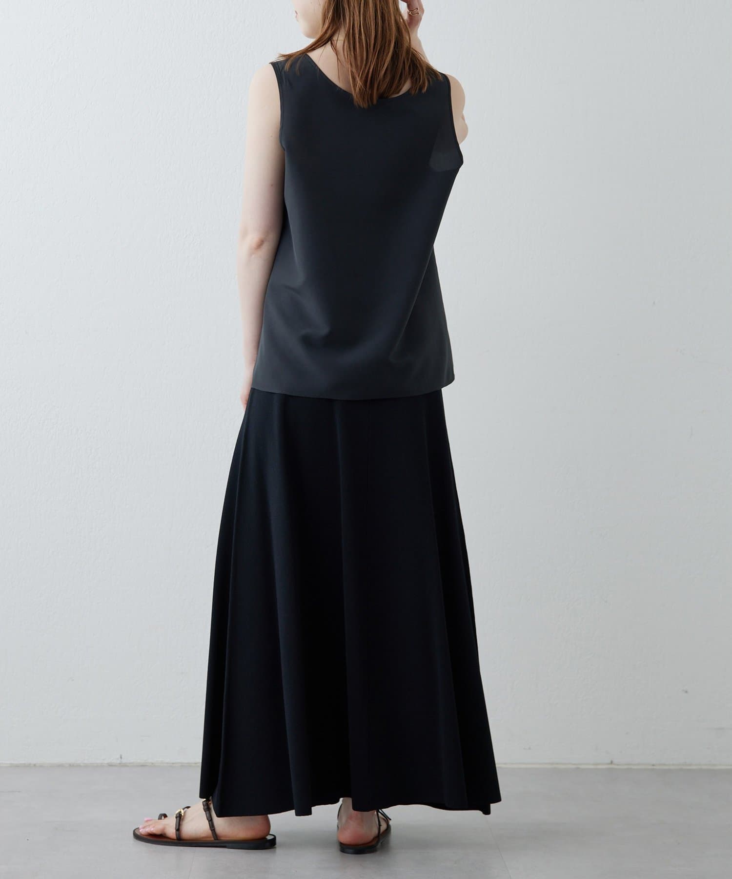 Whim Gazette(ウィム ガゼット) 【Drawing Numbers】ニットフレアロングスカート