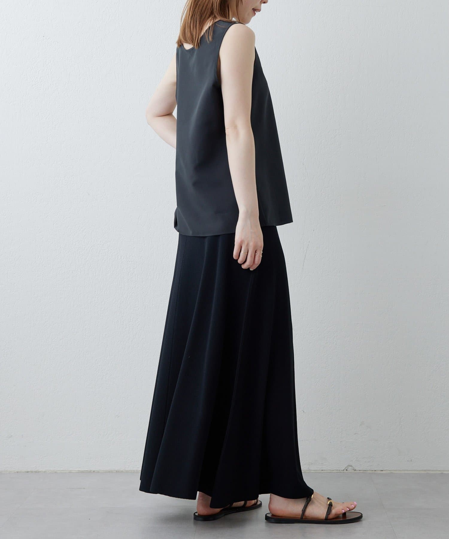 Whim Gazette(ウィム ガゼット) 【Drawing Numbers】ニットフレアロングスカート