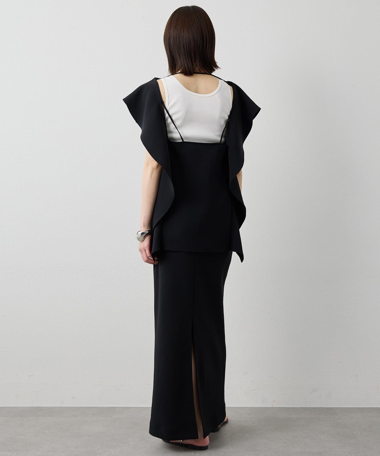 Whim Gazette(ウィム ガゼット) 【Drawing Numbers】ダブルクロスバイアスセミタイトスカート