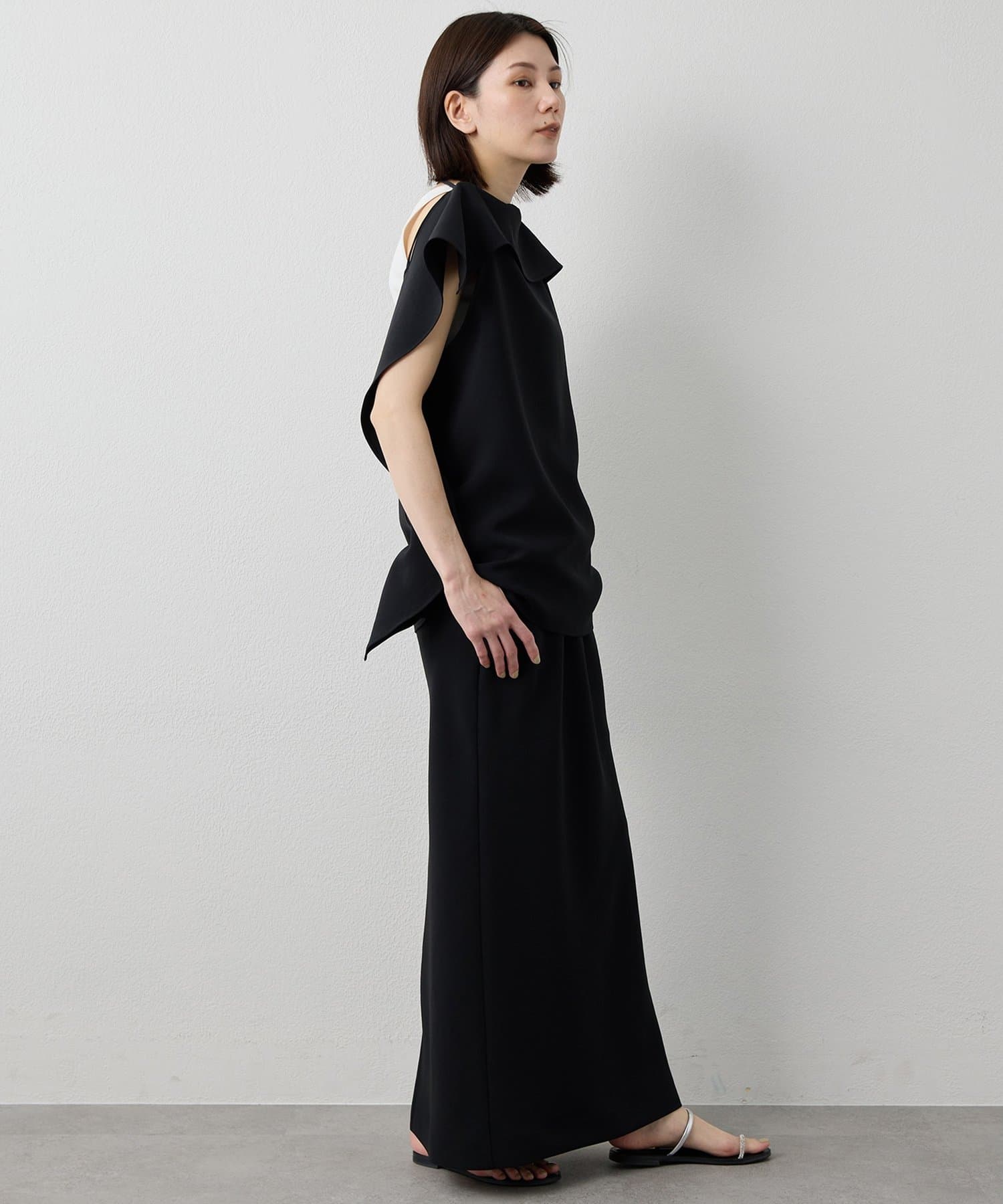 Whim Gazette(ウィム ガゼット) 【Drawing Numbers】ダブルクロスバイアスセミタイトスカート