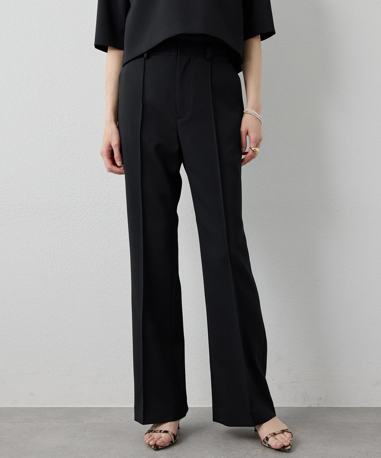 Whim Gazette(ウィム ガゼット) 【Drawing Numbers】ツイルダブルクロスソフトフレアパンツ