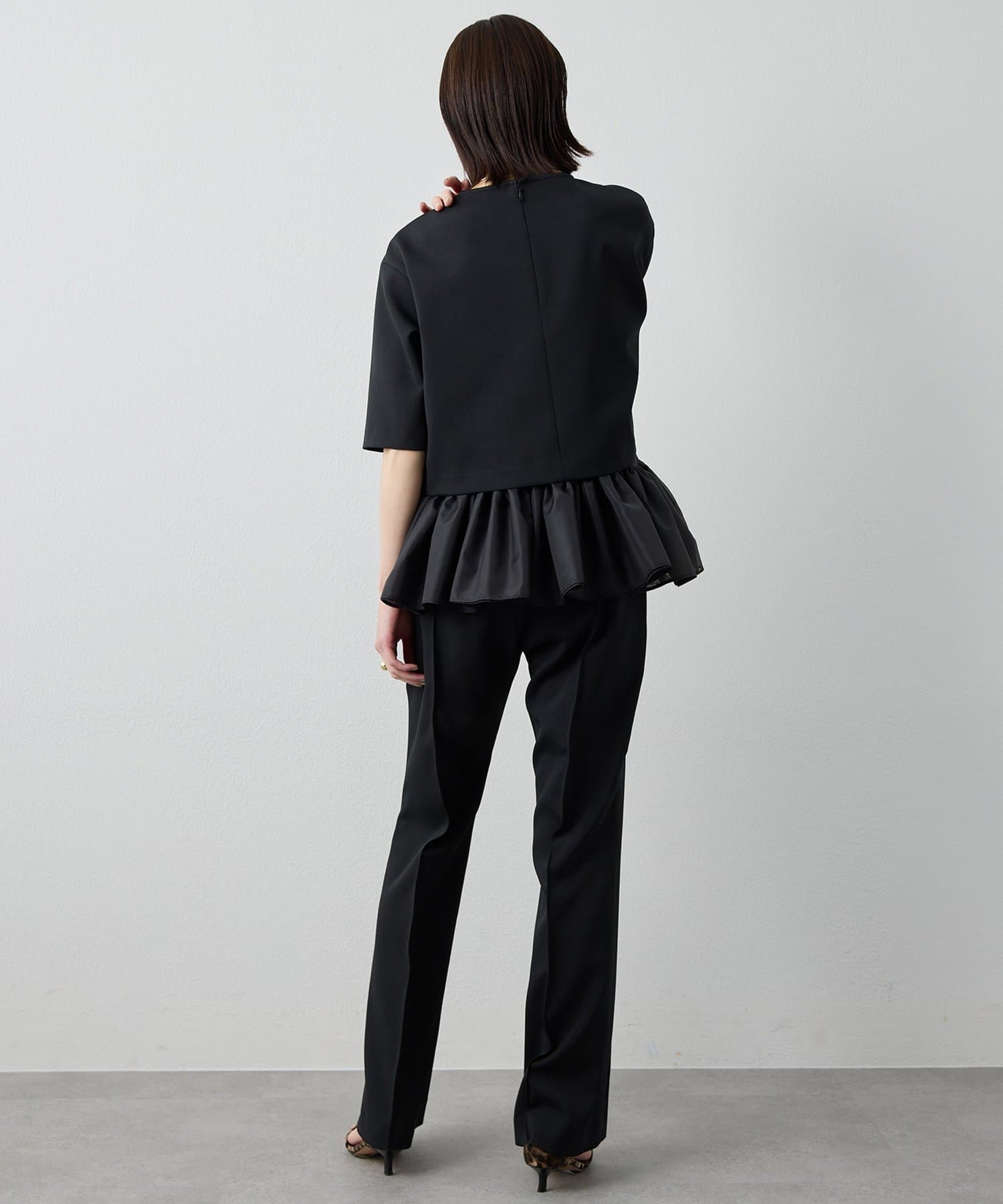 Whim Gazette(ウィム ガゼット) 【Drawing Numbers】ツイルダブルクロスソフトフレアパンツ