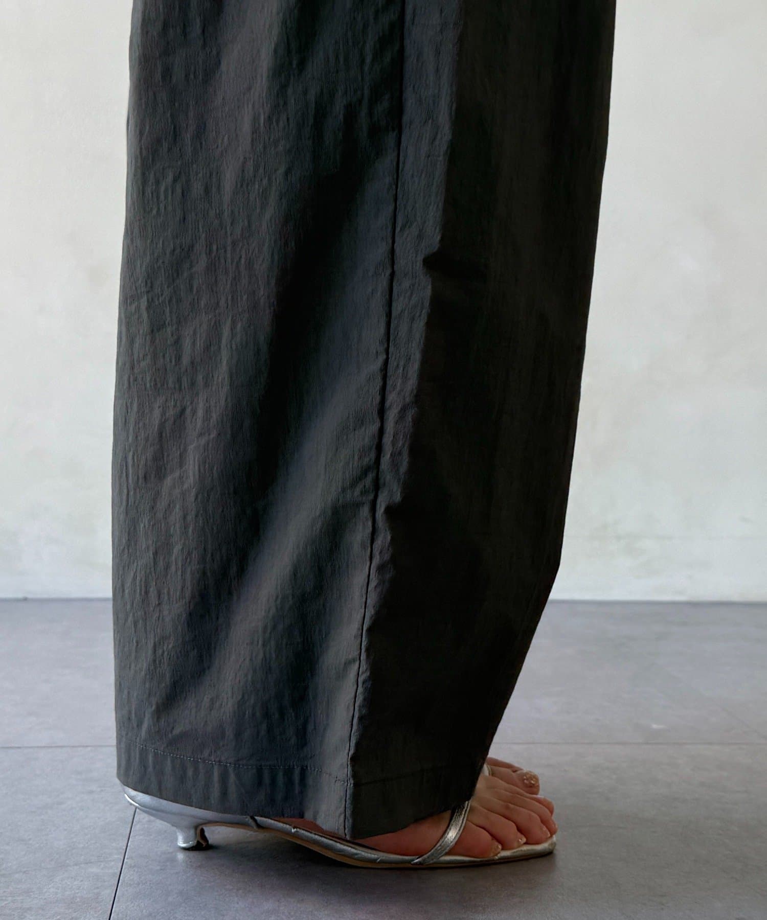 DOUDOU(ドゥドゥ) タフタワイドパンツ