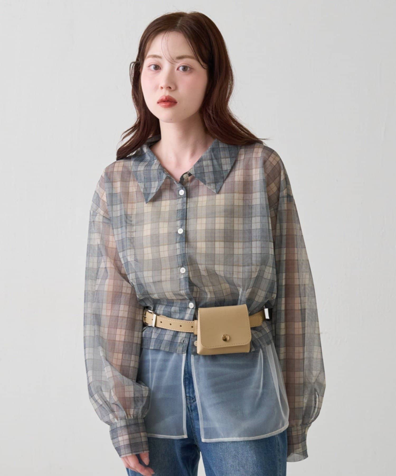 Kastane(カスタネ) 【4.5(日)0:00発売】シアーレイヤードシャツ