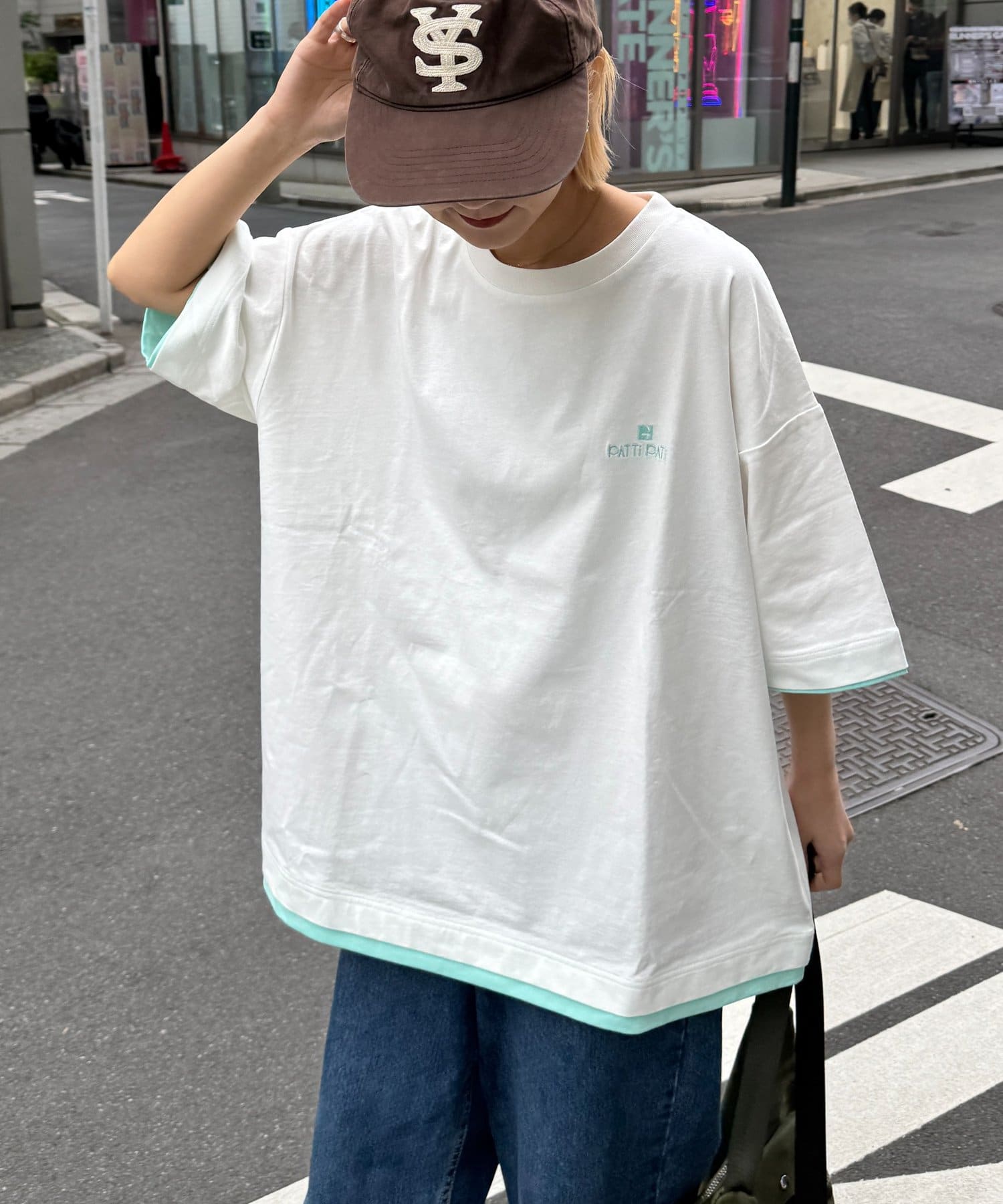 CIAOPANIC TYPY(チャオパニックティピー) 【PATTIPATTI】ユニセックスレイヤードTシャツ