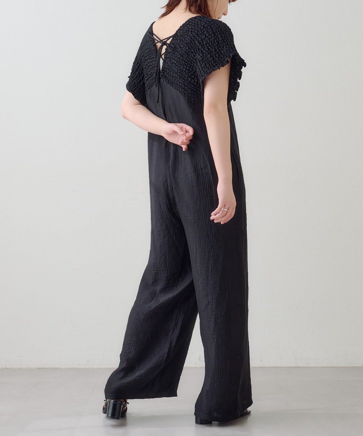 Kastane(カスタネ) 【WEB限定/前後2WAY/3サイズ展開】ギャザーオールインワン