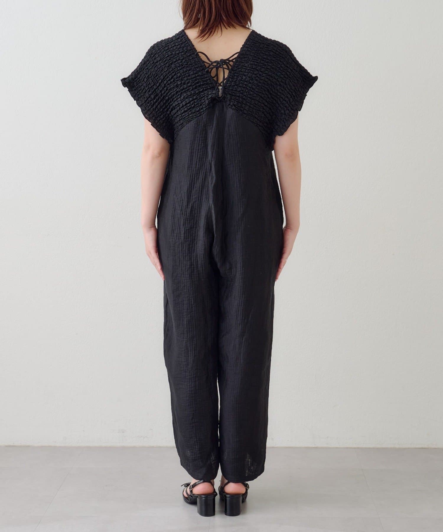 Kastane(カスタネ) 【WEB限定/前後2WAY/3サイズ展開】ギャザーオールインワン