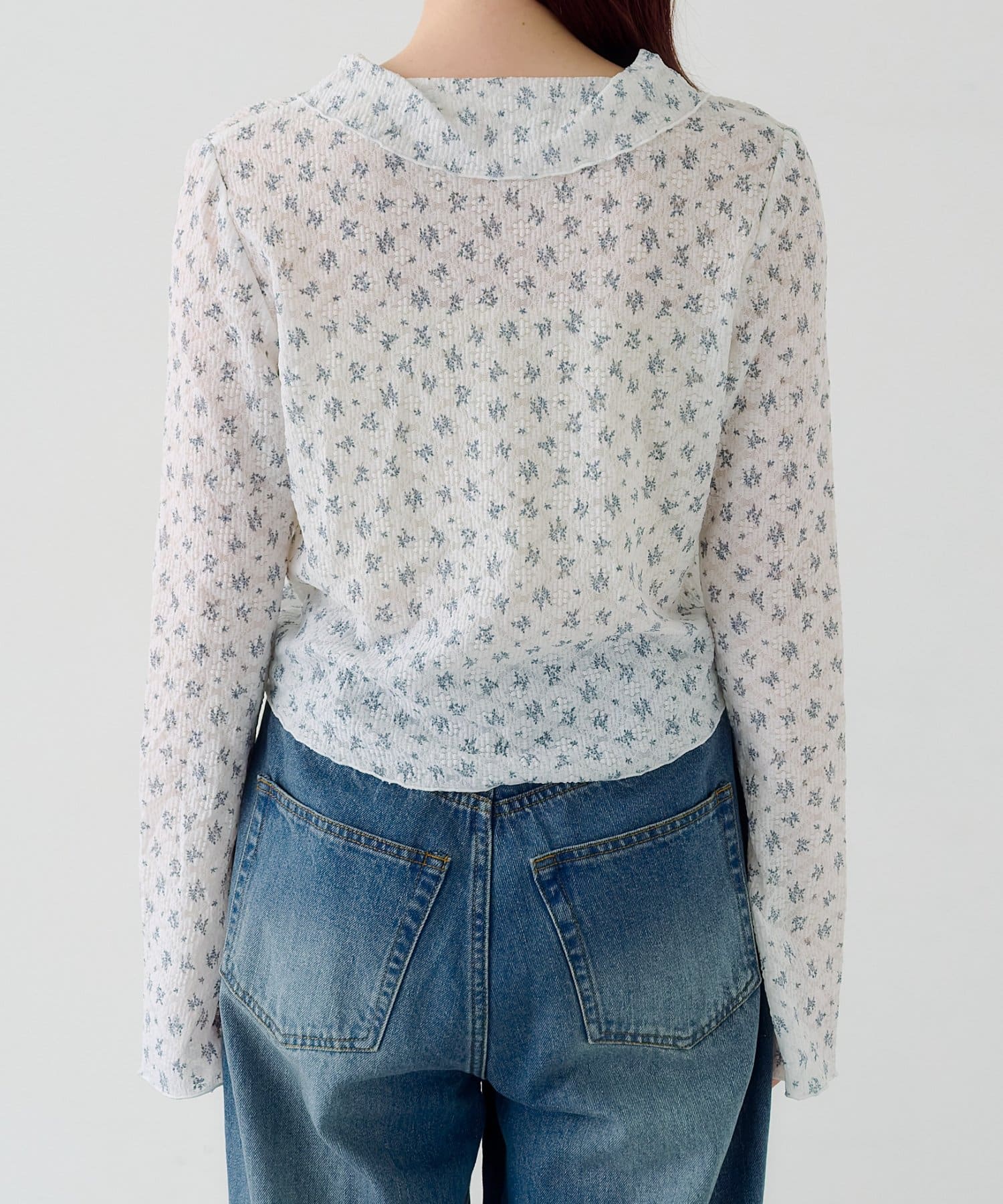 Kastane(カスタネ) レースフラワー襟付きカーディガン