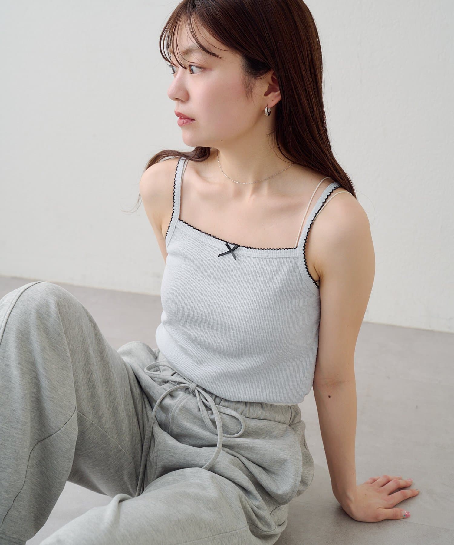 Kastane(カスタネ) ピコリボンキャミ