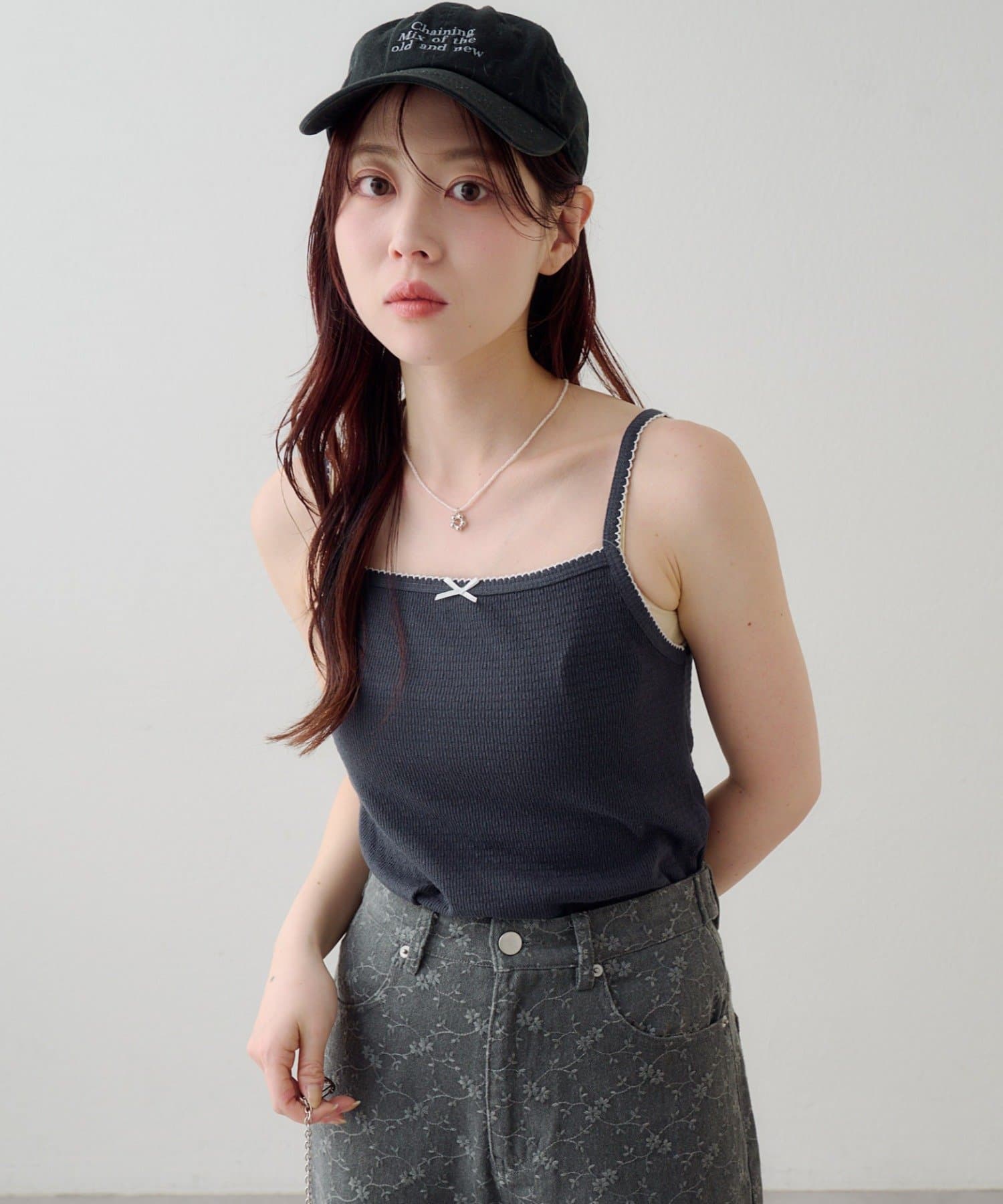 Kastane(カスタネ) ピコリボンキャミ