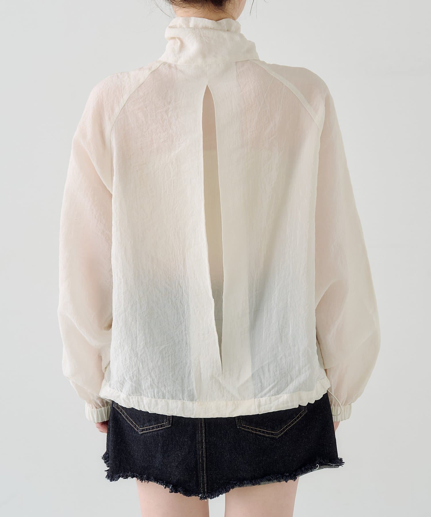 Kastane(カスタネ) 【3.20(金)12:00発売】リボンナイロンブルゾン