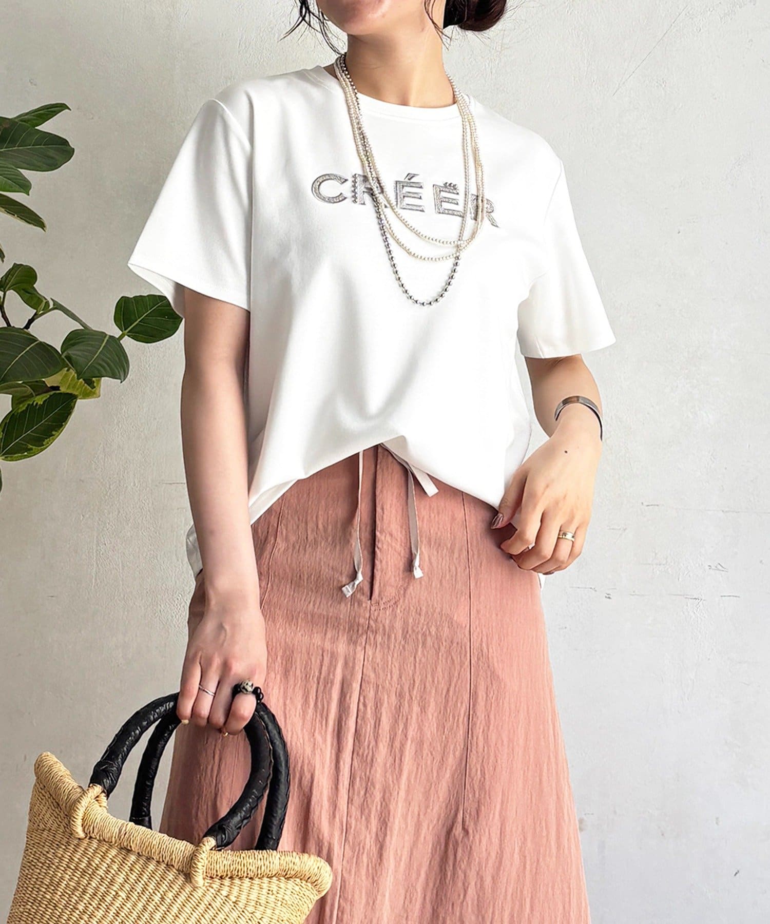 un dix cors(アンディコール) 刺繍ロゴTEE