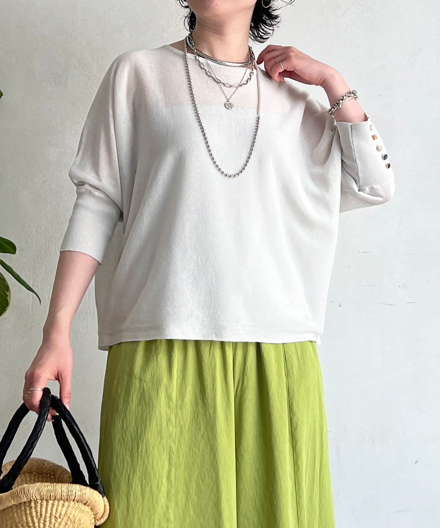 un dix cors(アンディコール) UVドルマンニットプルオーバー