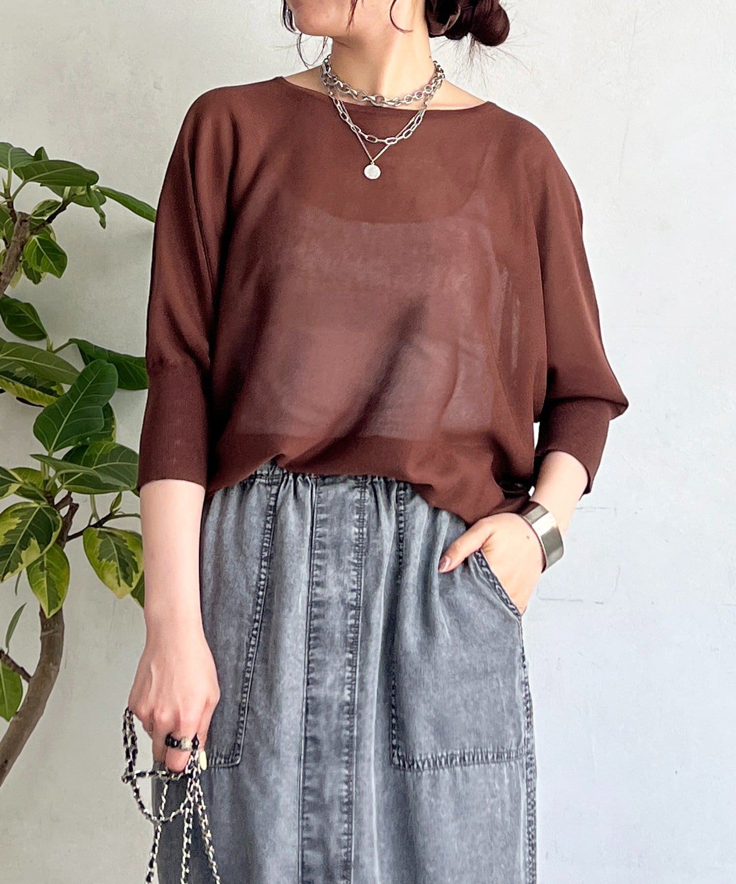 un dix cors(アンディコール) UVドルマンニットプルオーバー