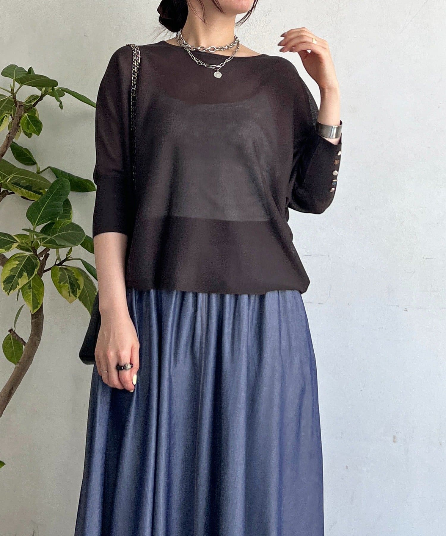 un dix cors(アンディコール) UVドルマンニットプルオーバー