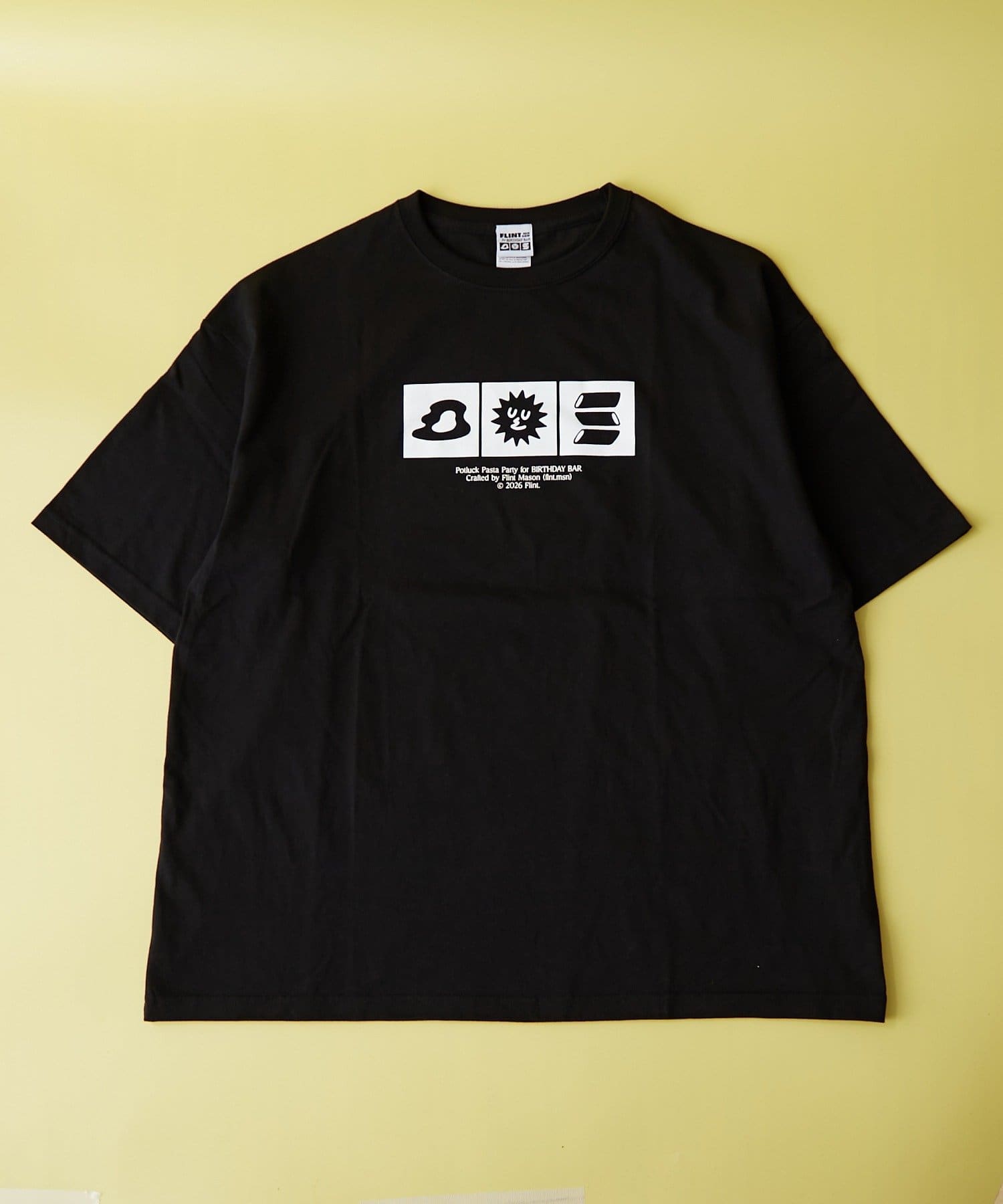 BIRTHDAY BAR(バースデイバー) 【POTLUCK PASTA PARTY】Tシャツ　2サイズ展開