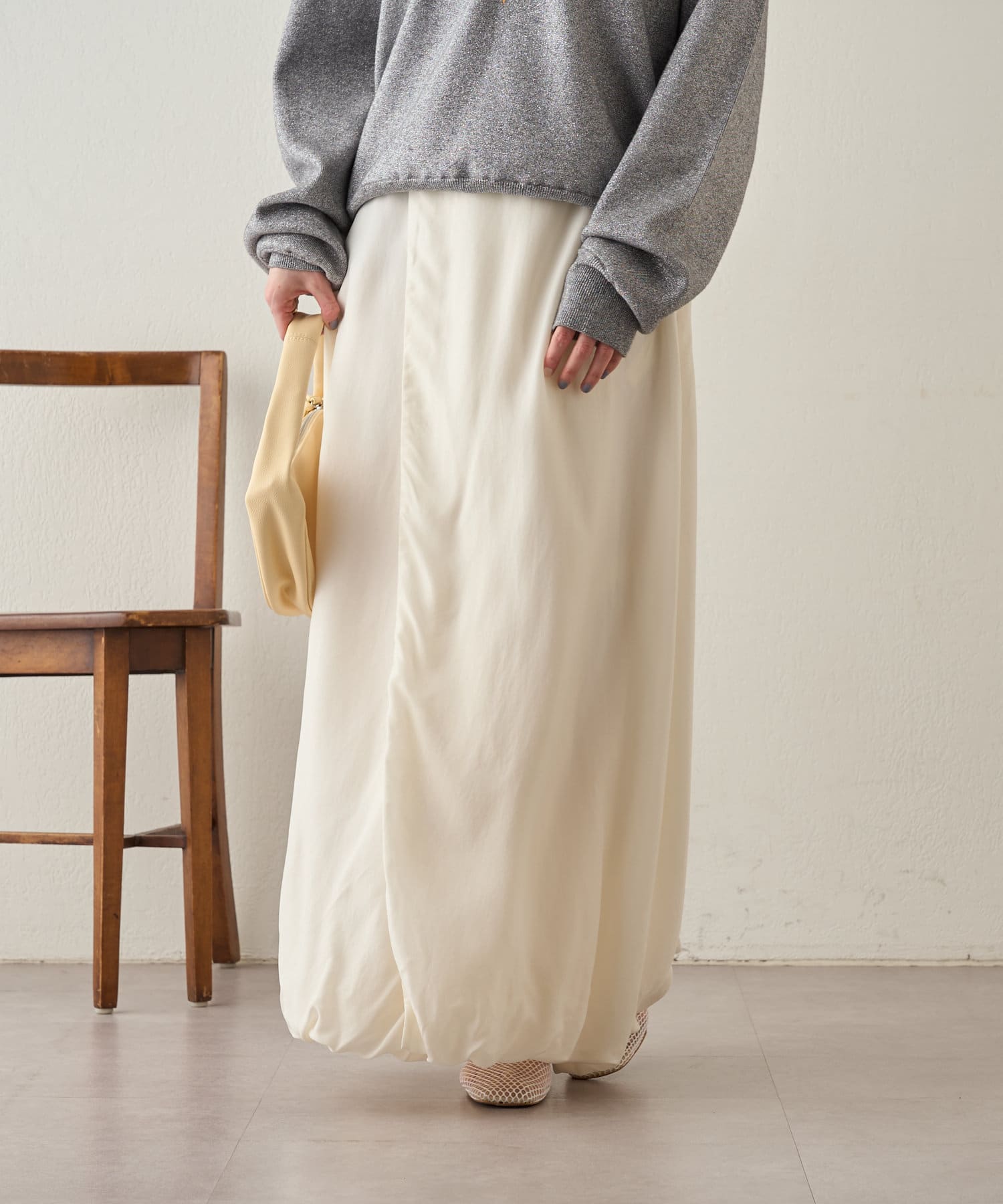 OUTLET(アウトレット) 【SHENERY】バルーンロングスカート