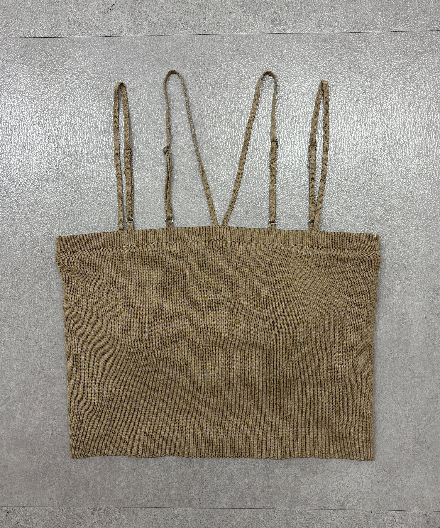 OUTLET(アウトレット) 【SHENERY】ダブルストラップニットキャミソール