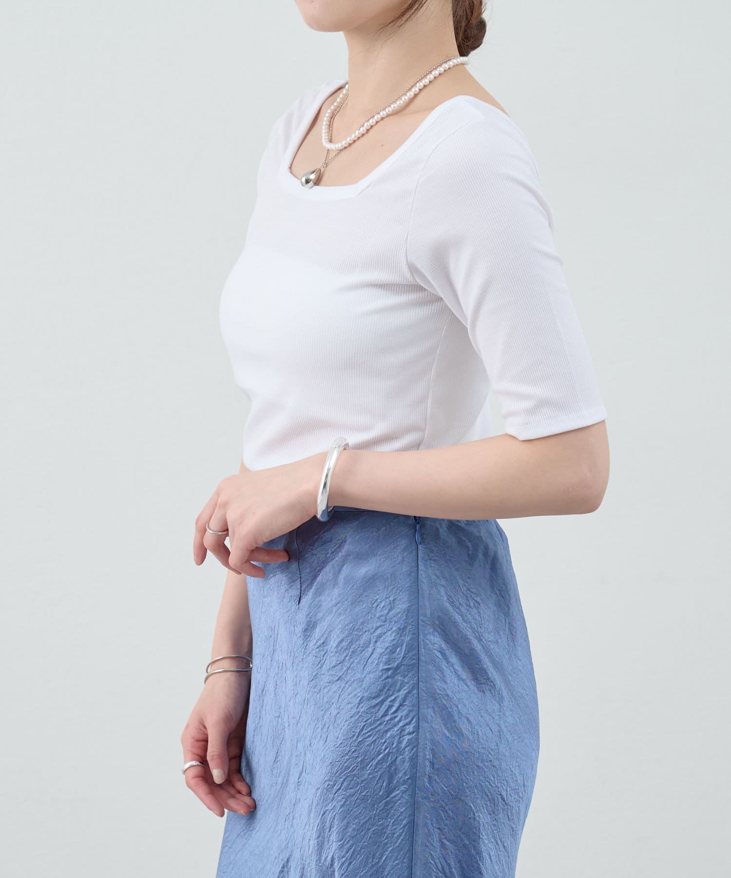 OUTLET(アウトレット) 【SHENERY】スクエアネックTee