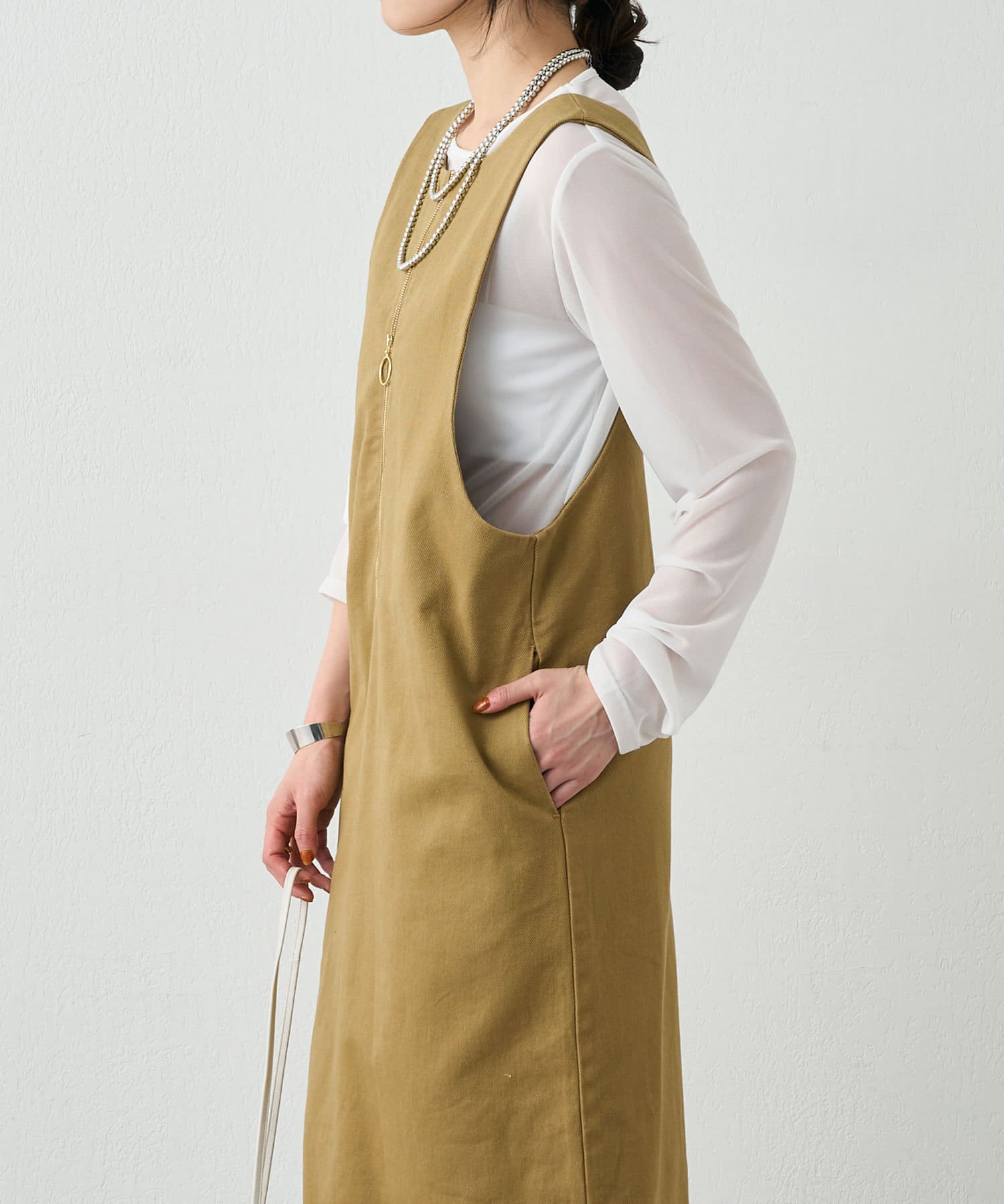 OUTLET(アウトレット) 【SHENERY】2WAYZIPワンピース