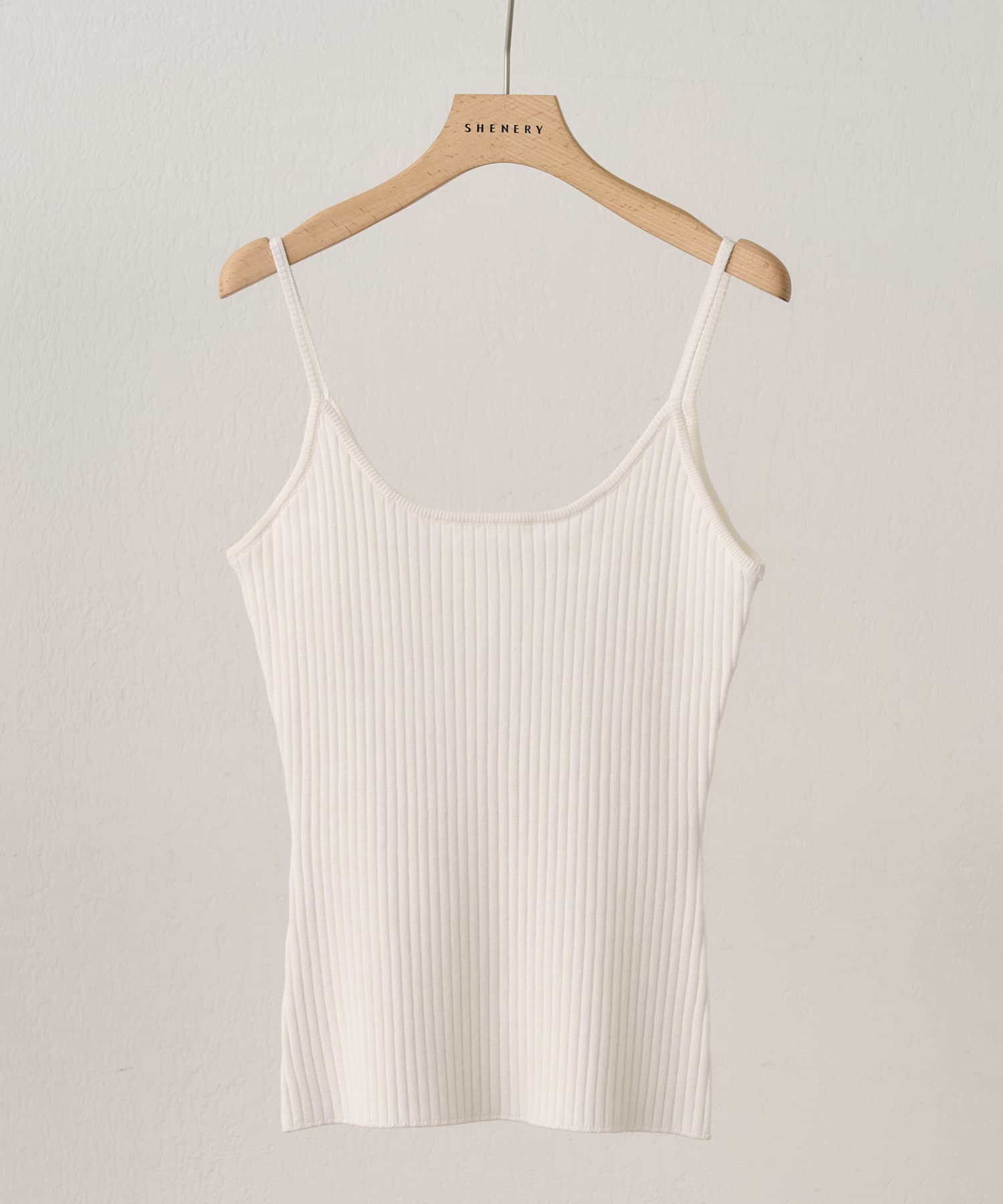 OUTLET(アウトレット) 【SHENERY】ワイドリブニットキャミソール