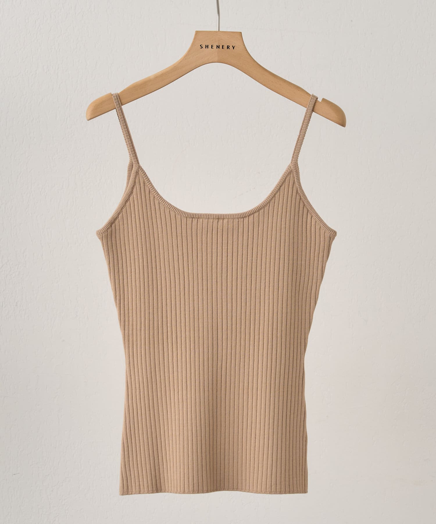 OUTLET(アウトレット) 【SHENERY】ワイドリブニットキャミソール