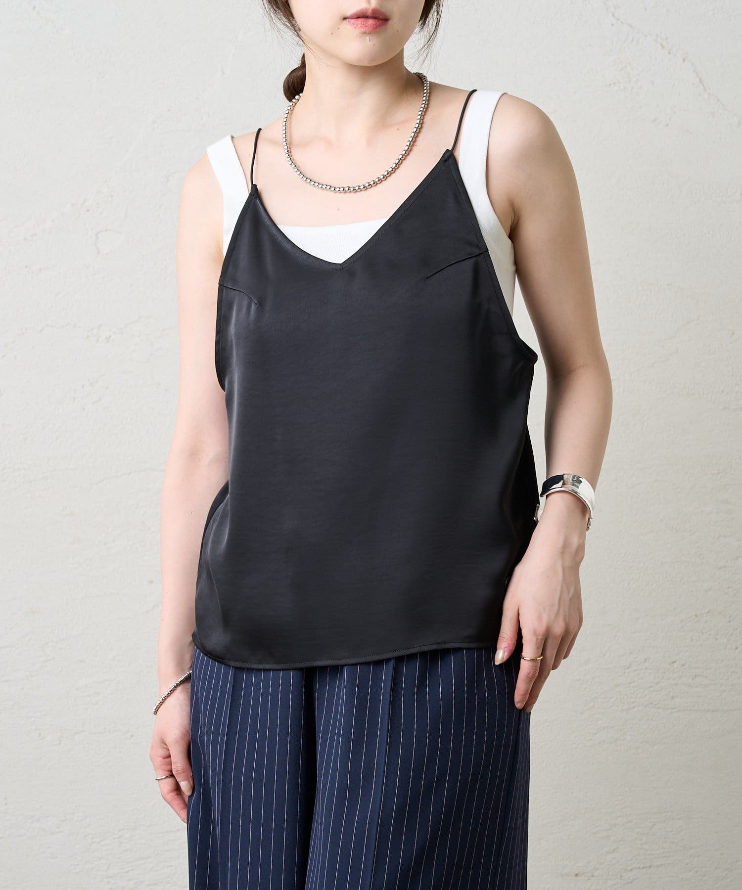 OUTLET(アウトレット) 【SHENERY】サテンキャミソール