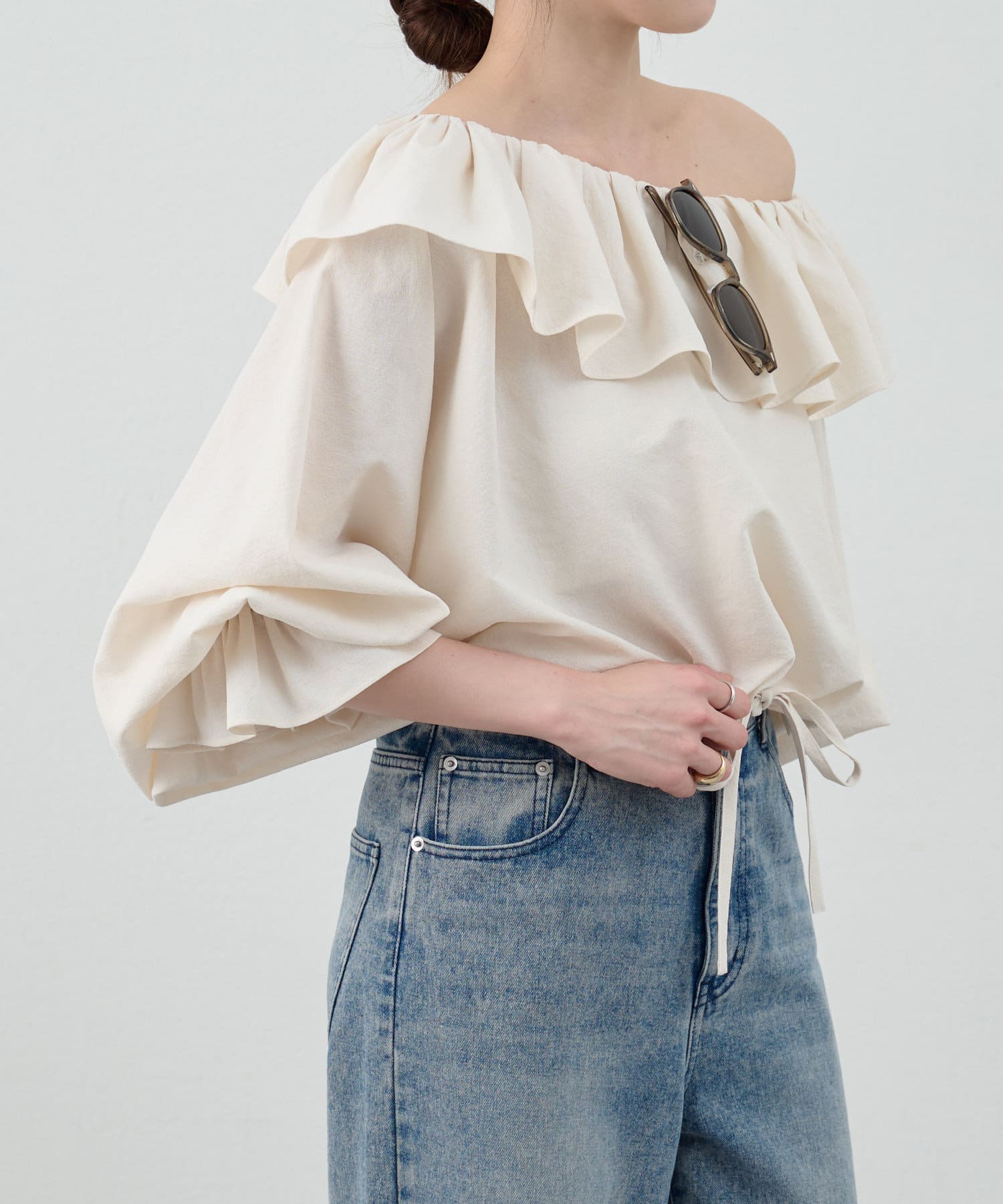 OUTLET(アウトレット) 【SHENERY】アムンゼンフリルブラウス