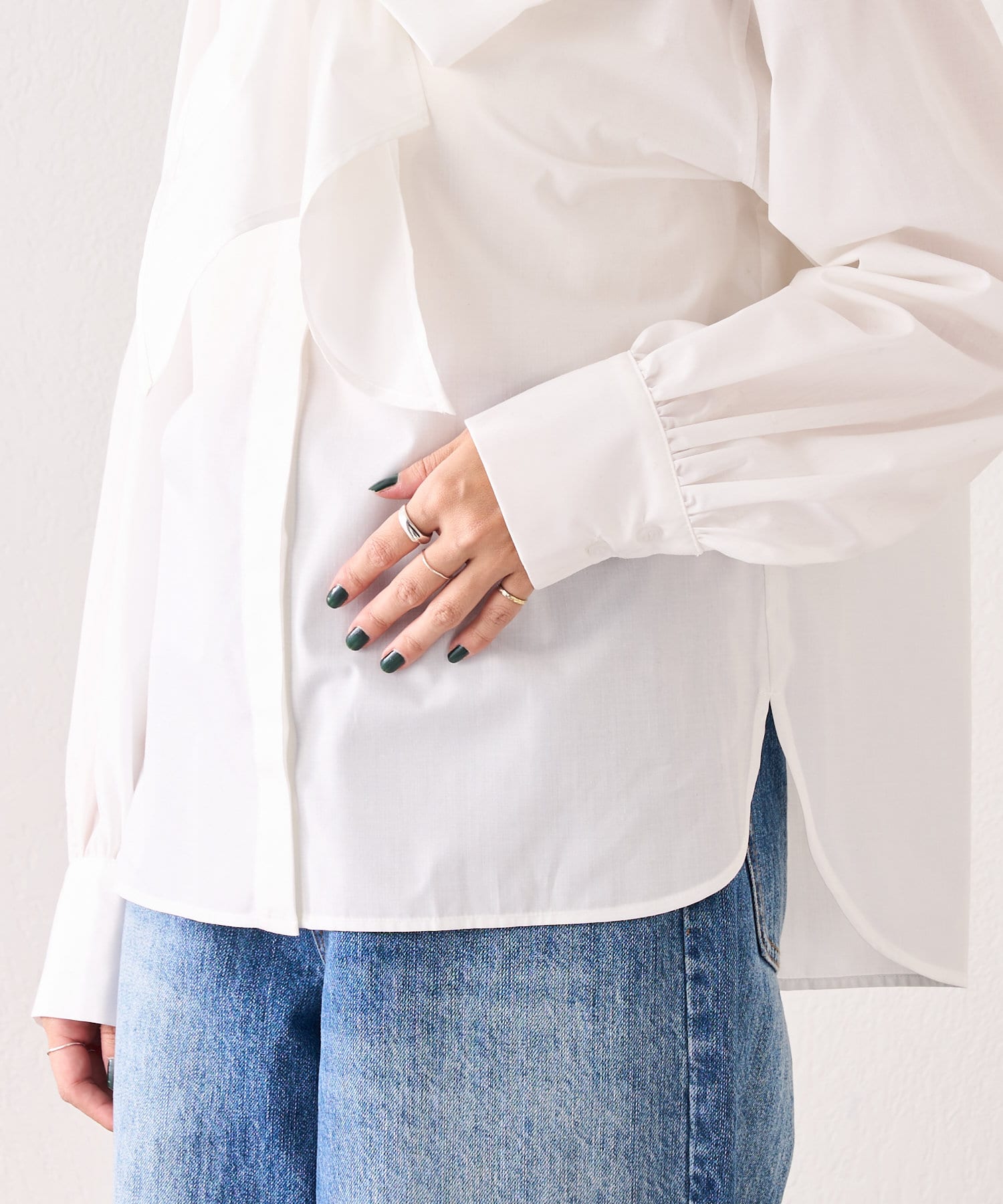 OUTLET(アウトレット) 【SHENERY】2WAYボウタイブラウス