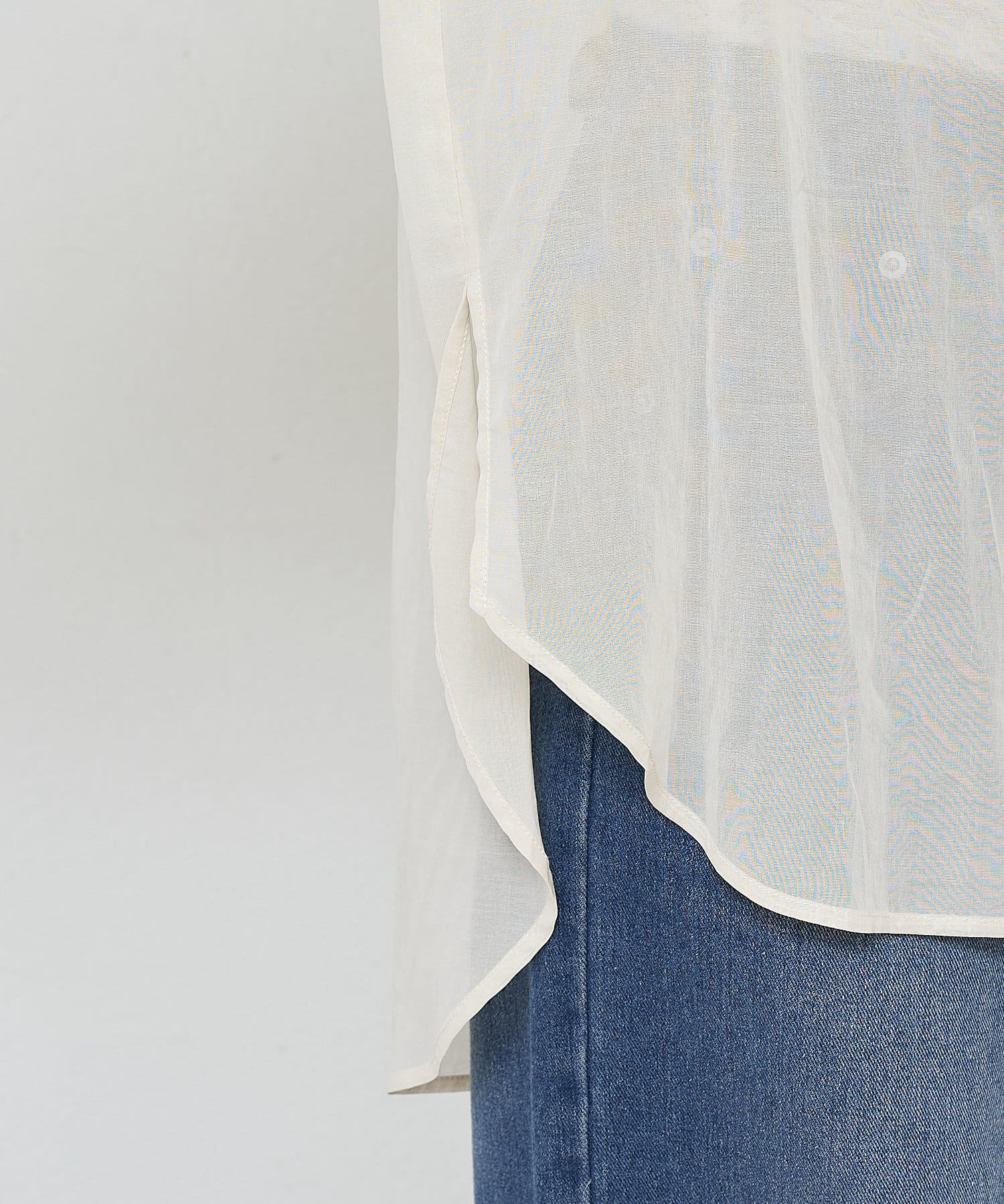 OUTLET(アウトレット) 【SHENERY】コットンシアーシャツ