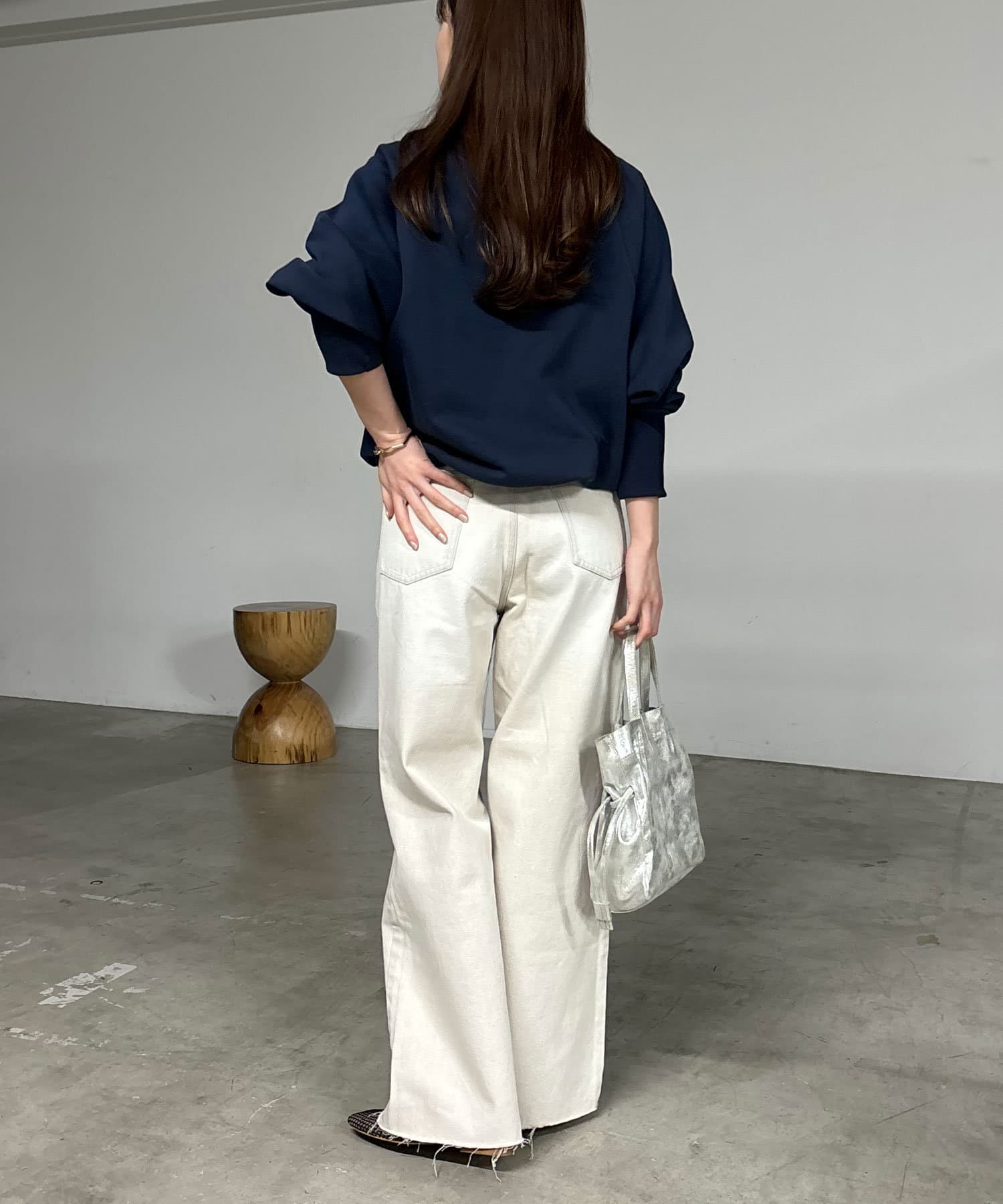 OUTLET(アウトレット) 【SHENERY】ワイドデニムパンツ