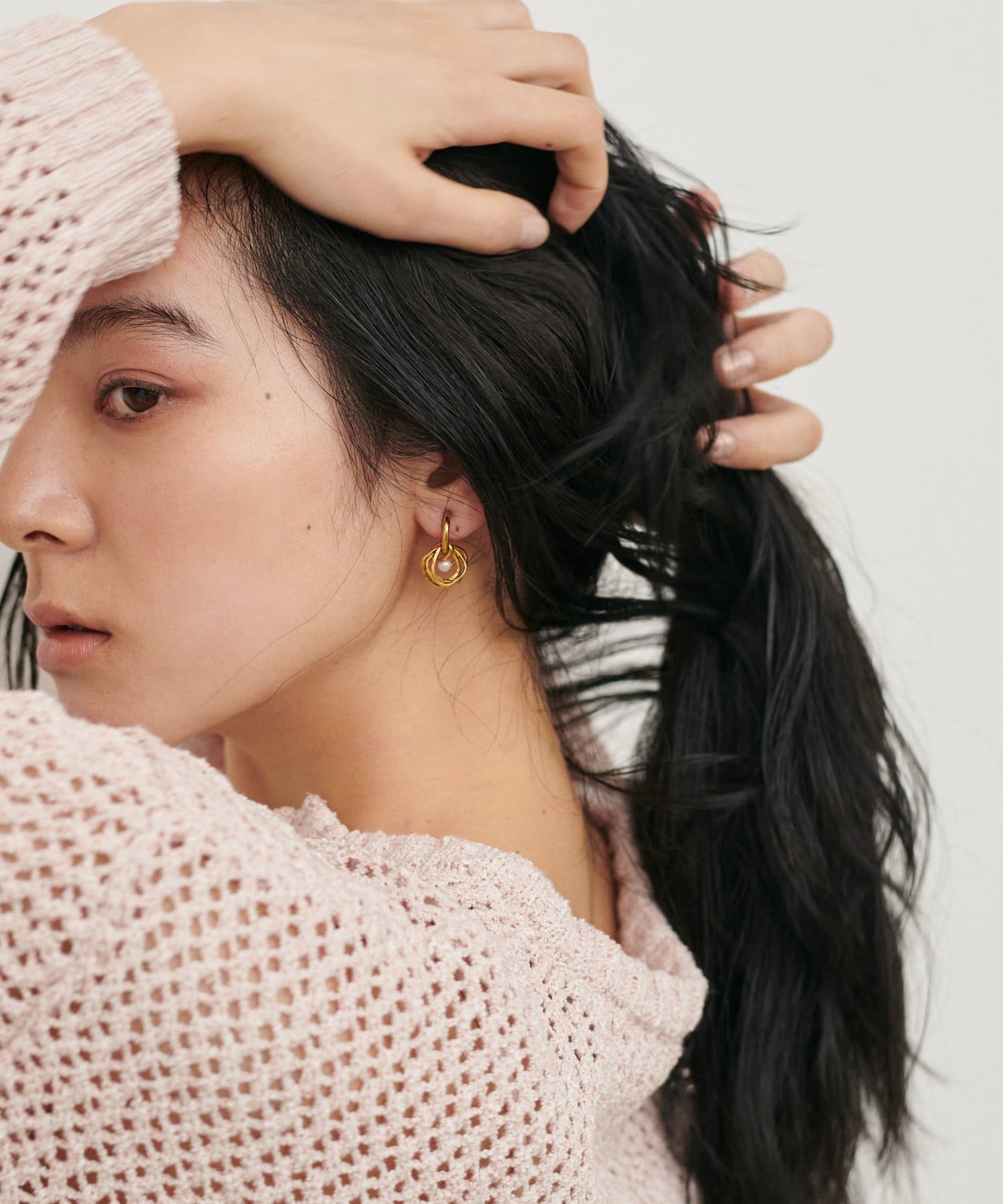 LARUTA(ラルータ) 【Web限定】ループパールイヤリング