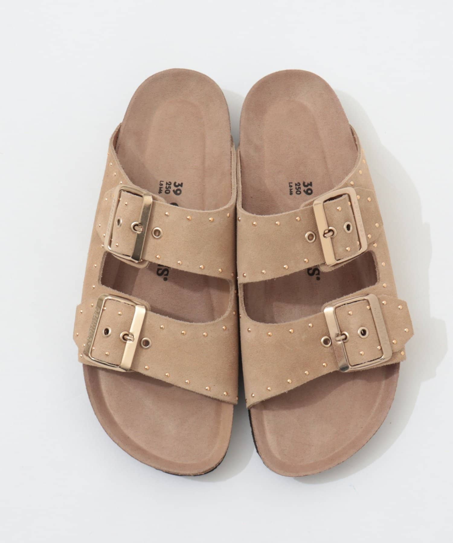 NOLLEY'S(ノーリーズ) 【GENUINS/ジェニンズ】　スエードスタッズベルトサンダル