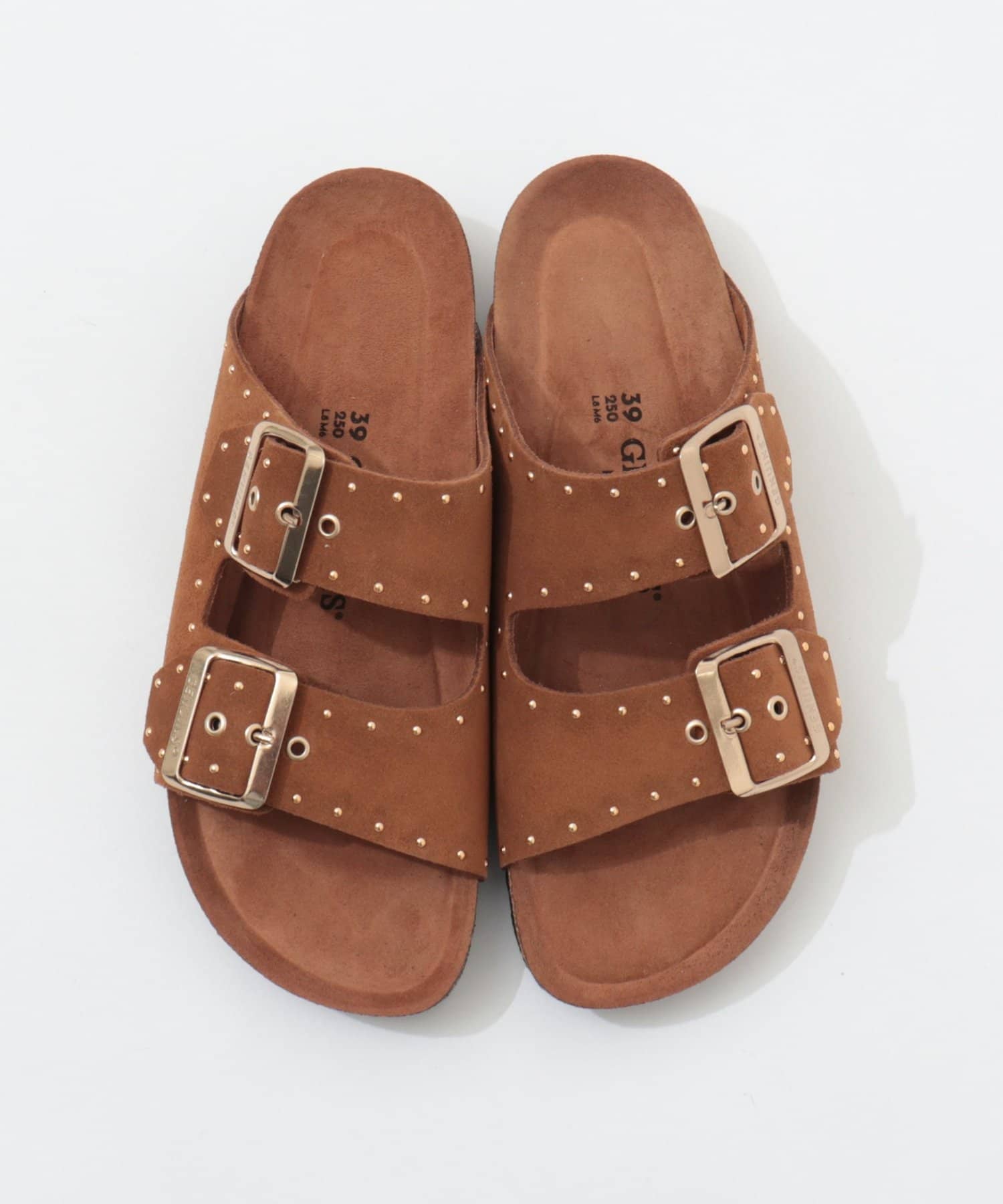 NOLLEY'S(ノーリーズ) 【GENUINS/ジェニンズ】　スエードスタッズベルトサンダル