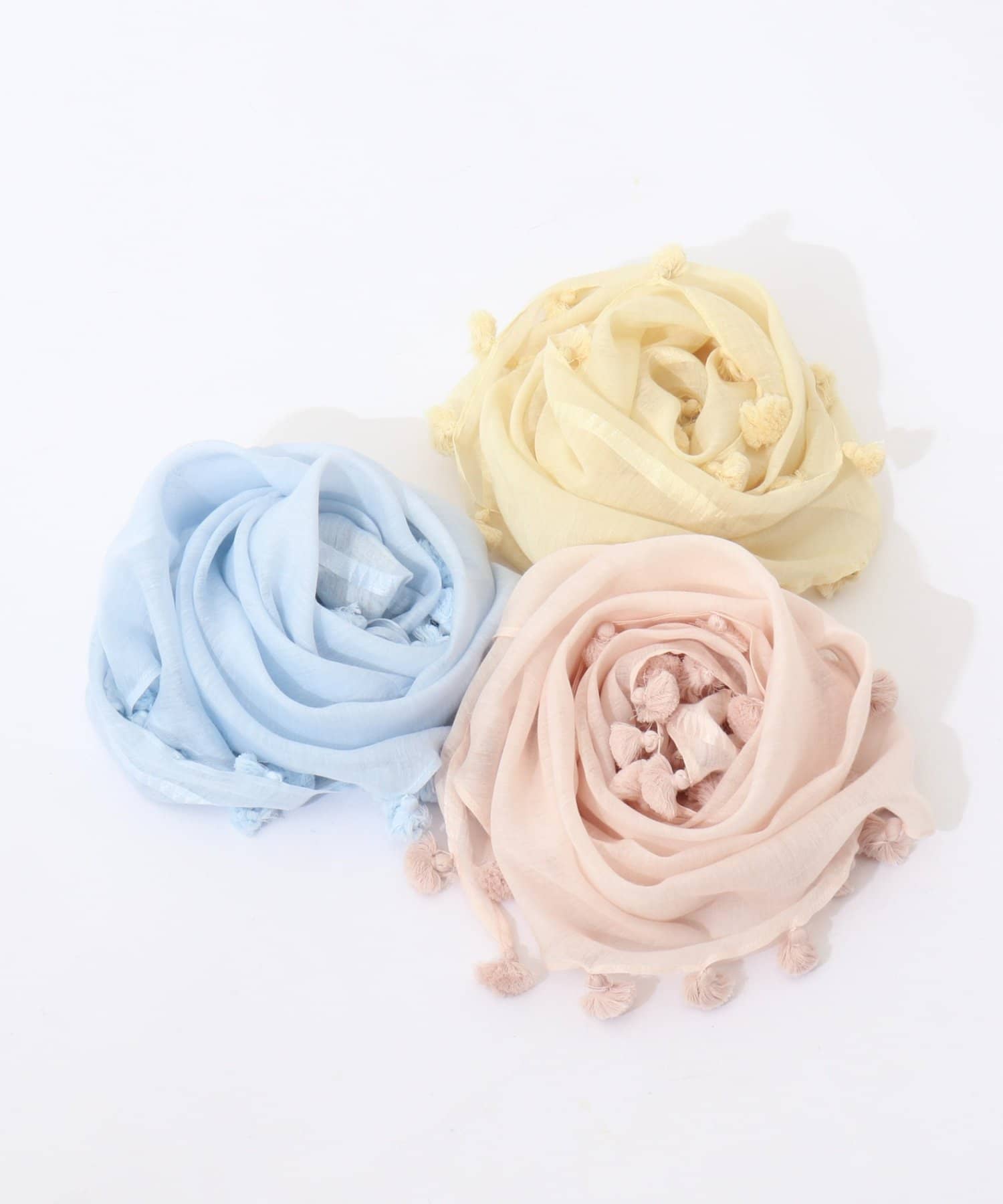 NOLLEY'S(ノーリーズ) 【CITRUS/シトラス】POMPOMトライアングルストール