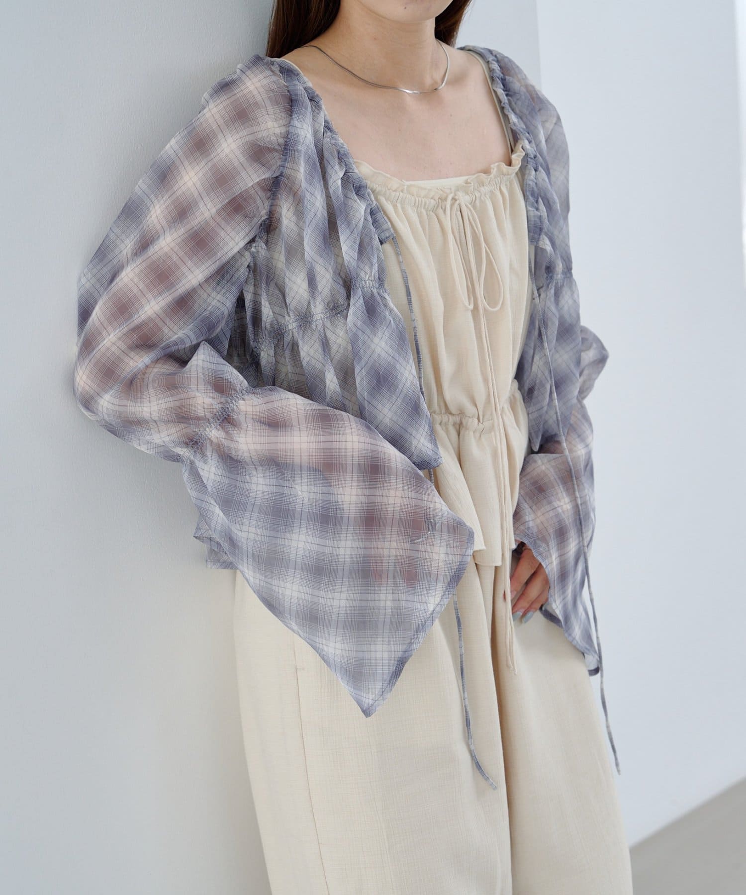 Kastane(カスタネ) 【WEB先行/2サイズ展開/低身長サイズ】ペプラムキャミサロペット