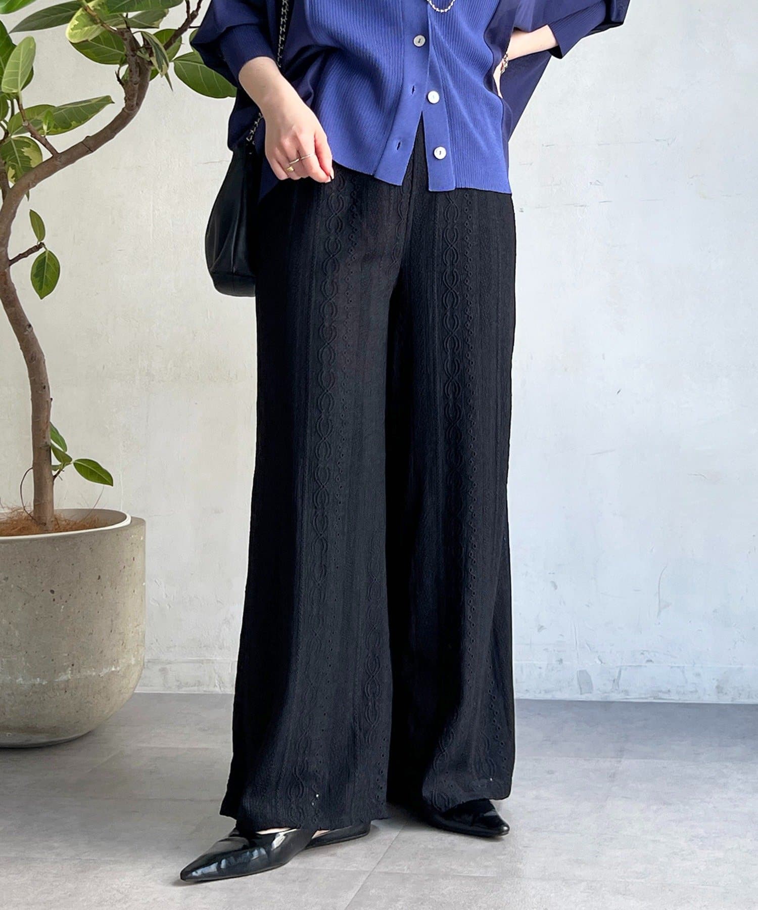 un dix cors(アンディコール) レースイージーパンツ