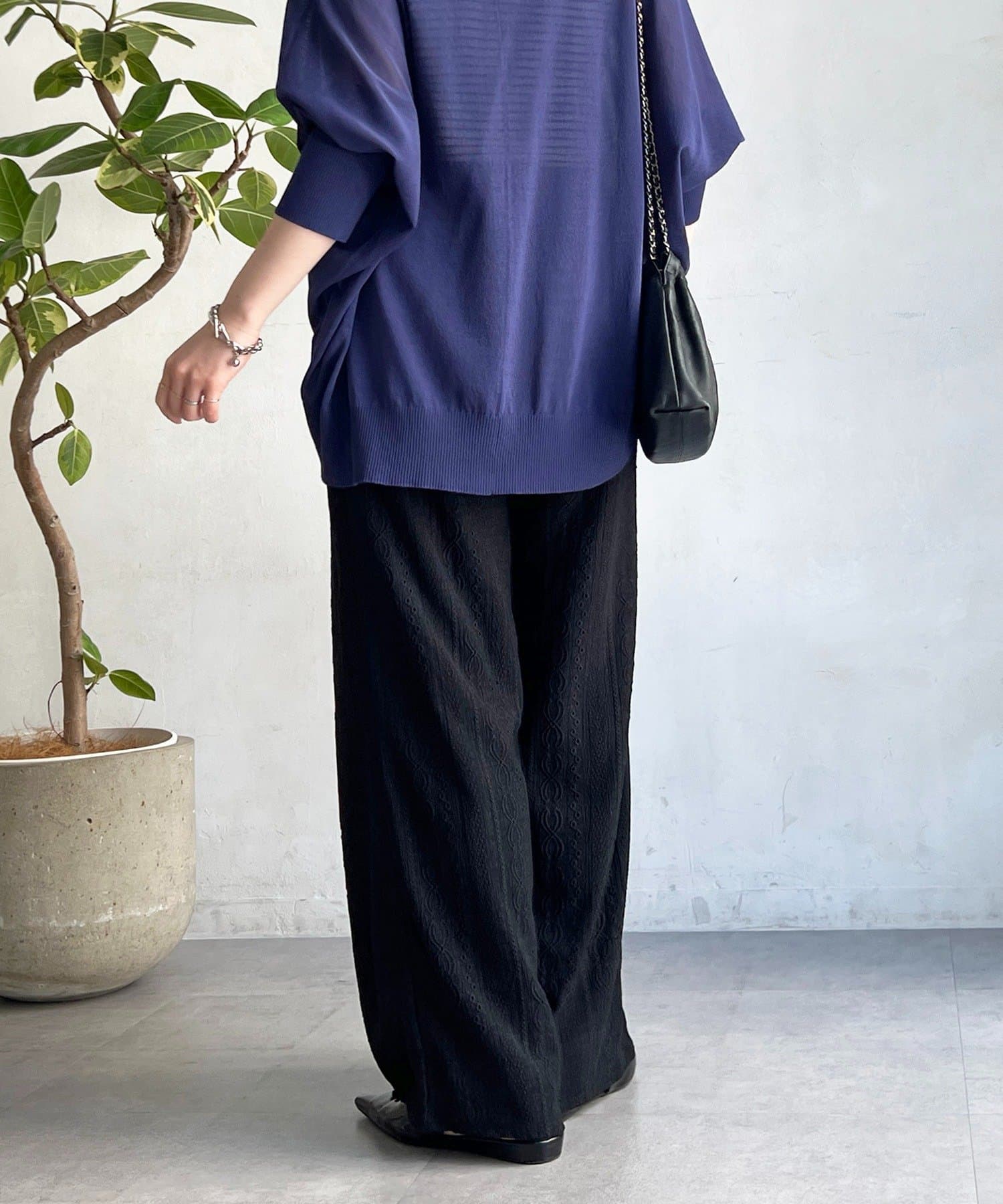 un dix cors(アンディコール) レースイージーパンツ