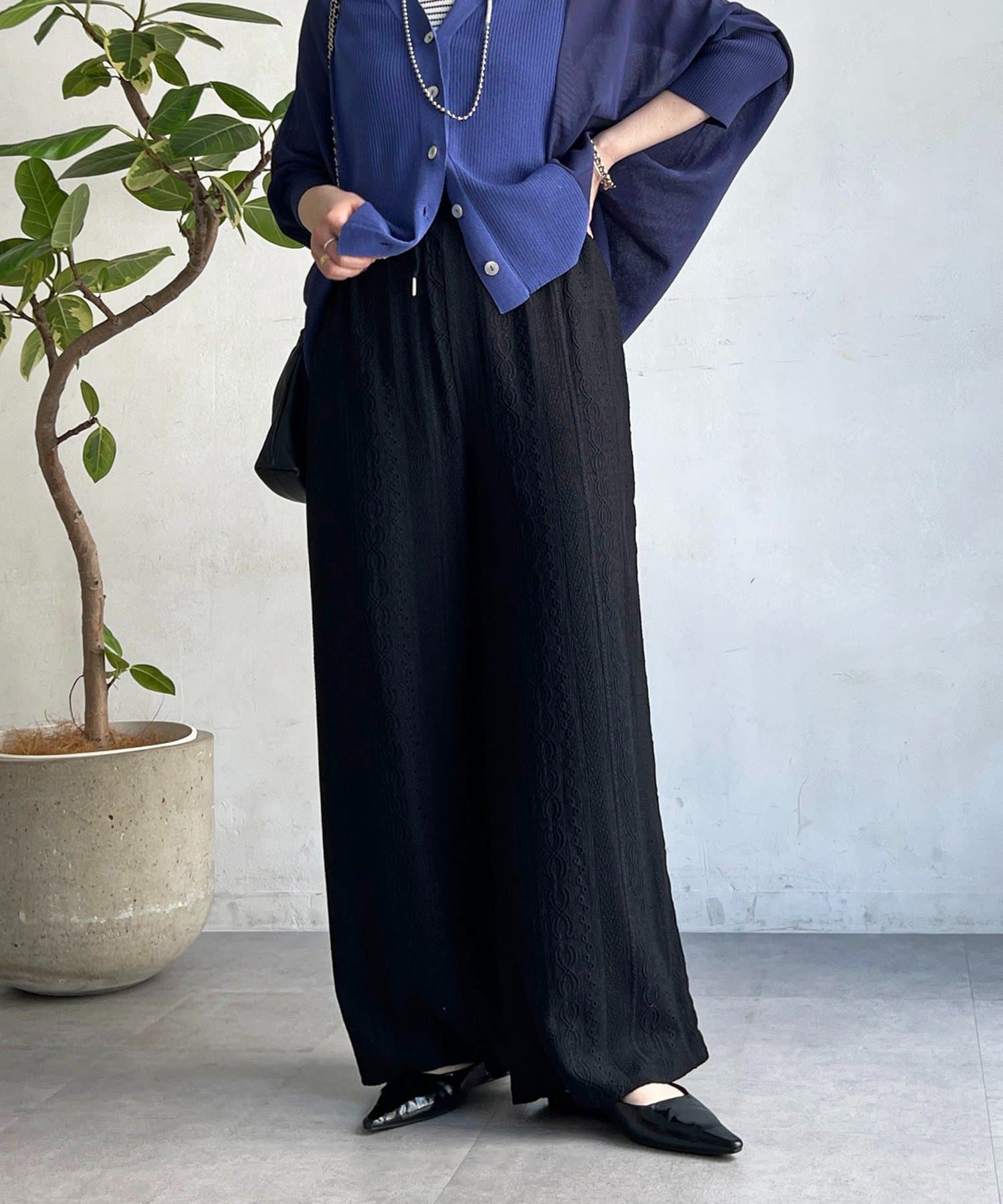 un dix cors(アンディコール) レースイージーパンツ