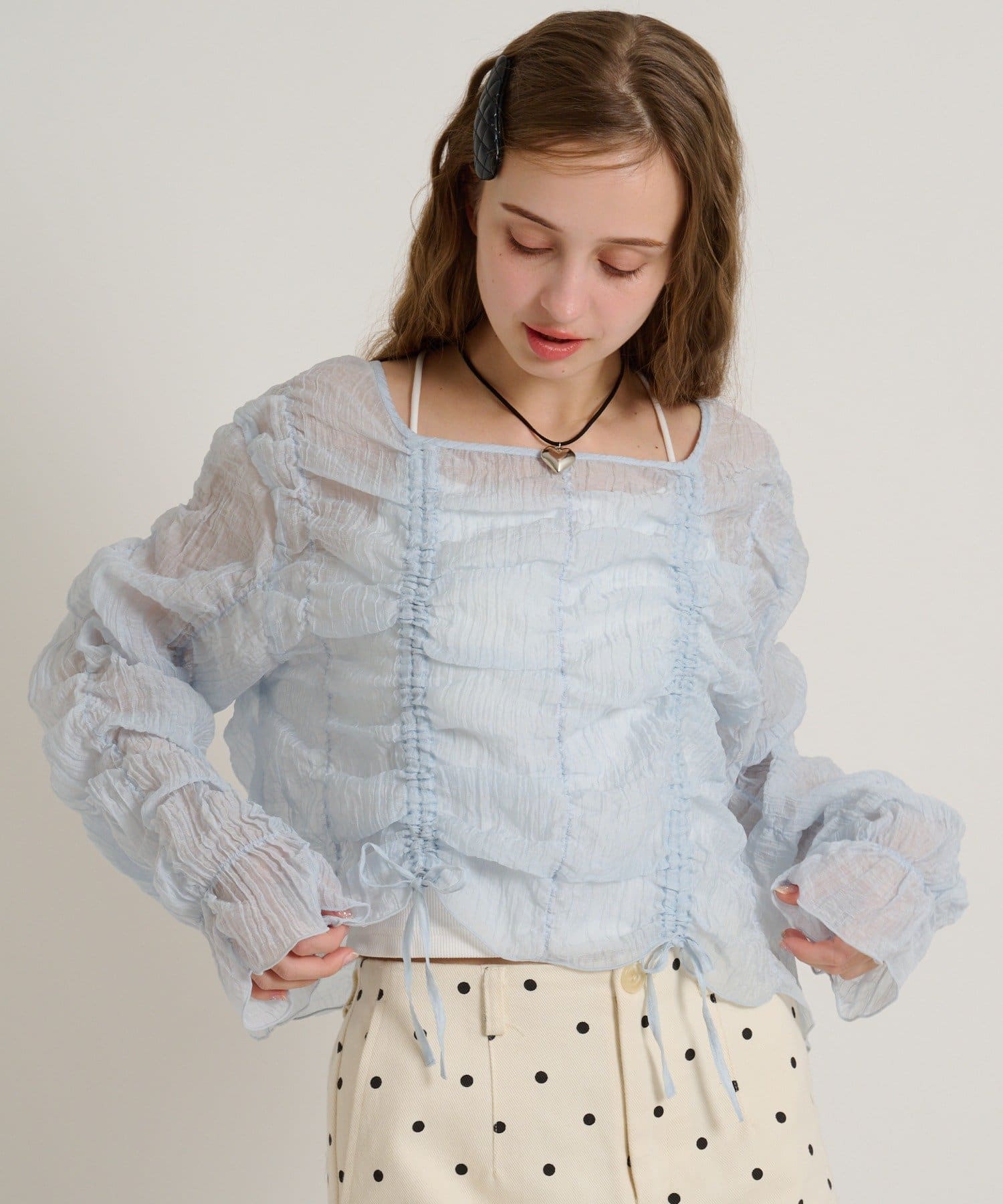 w closet(ダブルクローゼット) 【5色展開】シアードロストプルオーバー