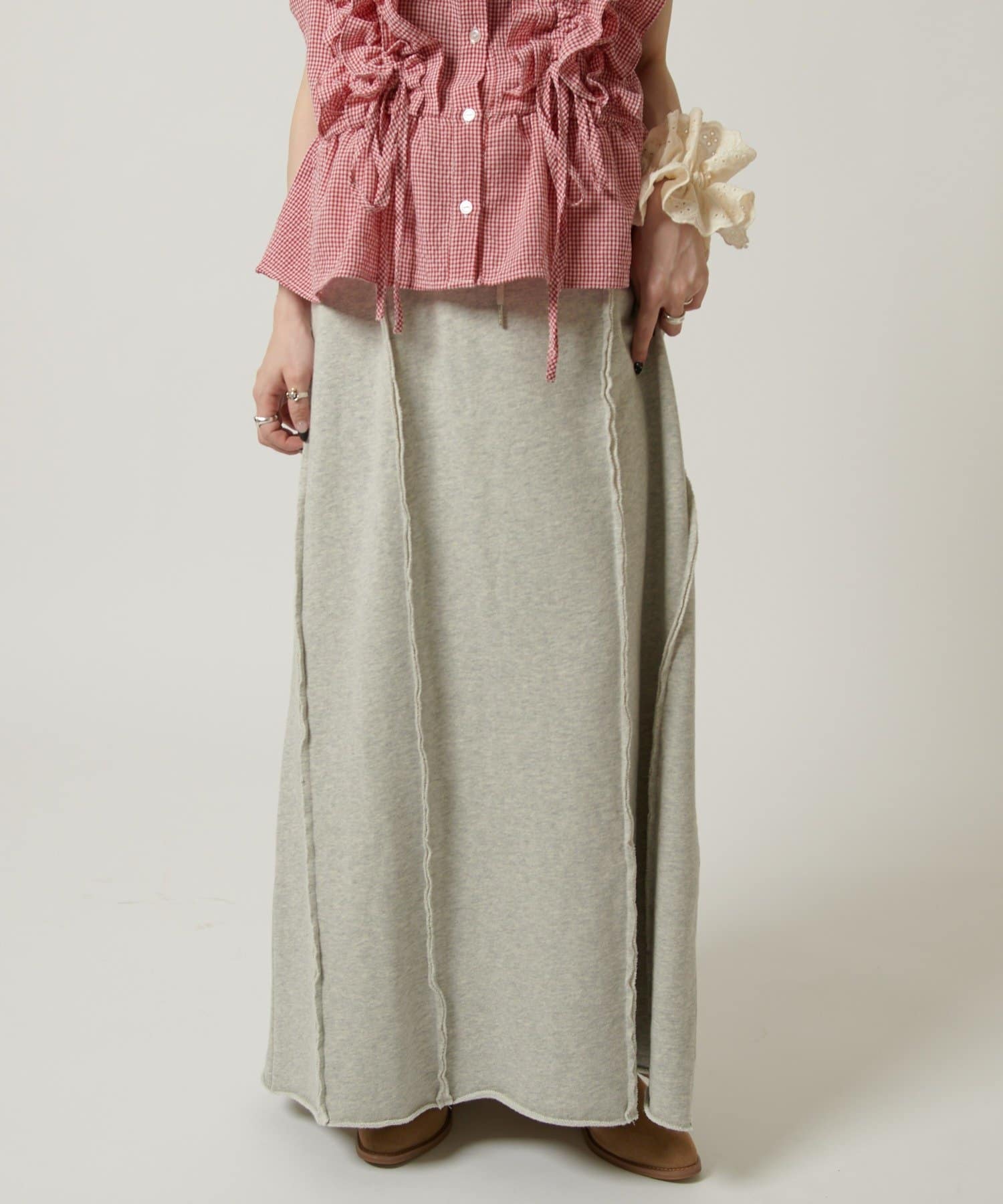 w closet(ダブルクローゼット) スウェットロングスカート