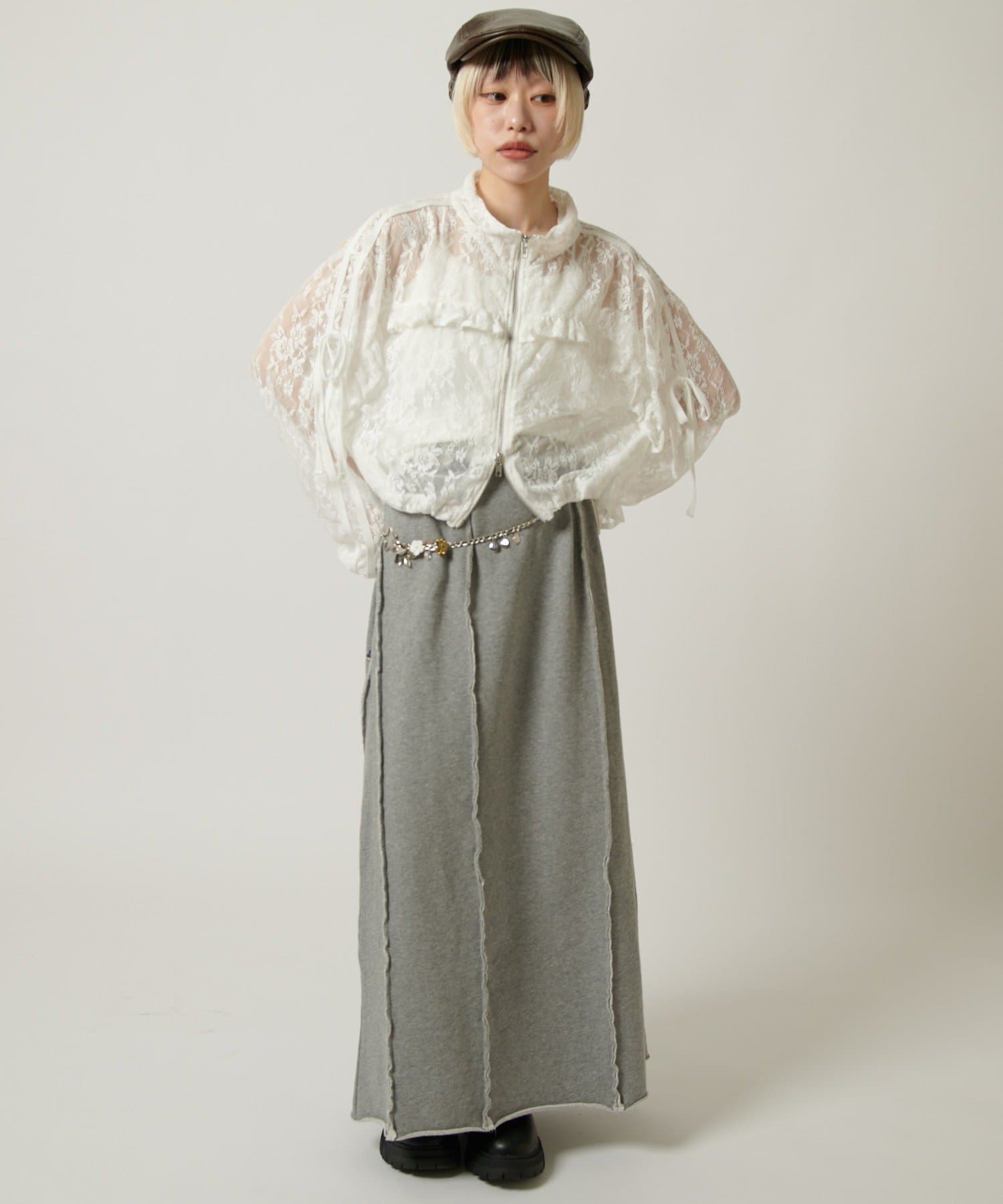 w closet(ダブルクローゼット) スウェットロングスカート