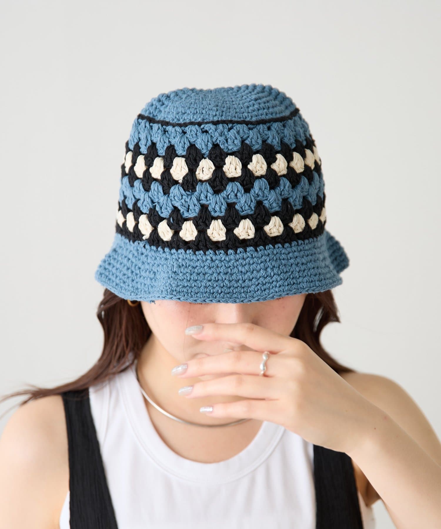 COLLAGE GALLARDAGALANTE(コラージュ ガリャルダガランテ) 【PAPILLONNER/パピヨネ】コットンクロシェハット