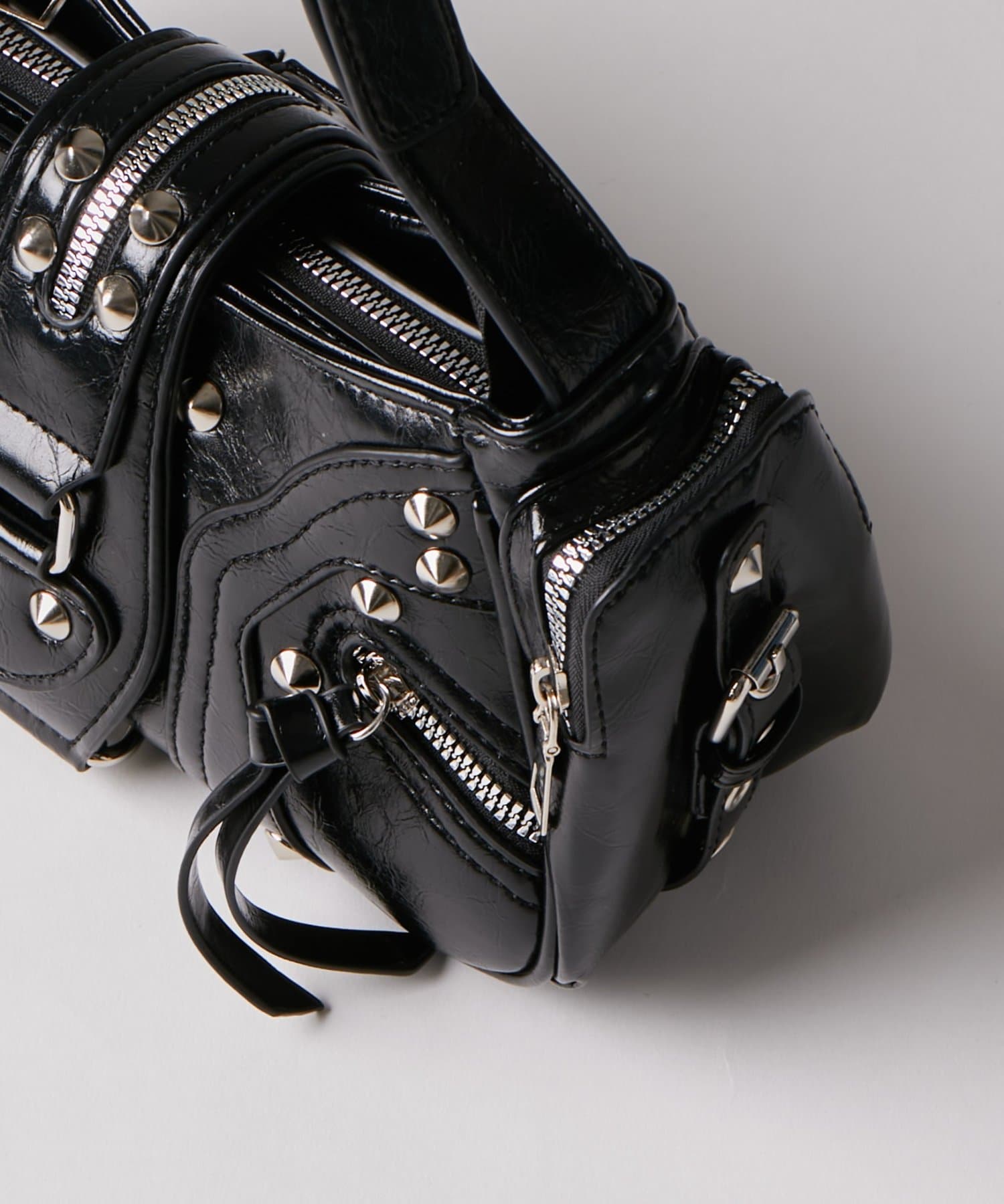 WHO’S WHO gallery(フーズフーギャラリー) 【WEB限定】スタッズジップショルダーバッグ