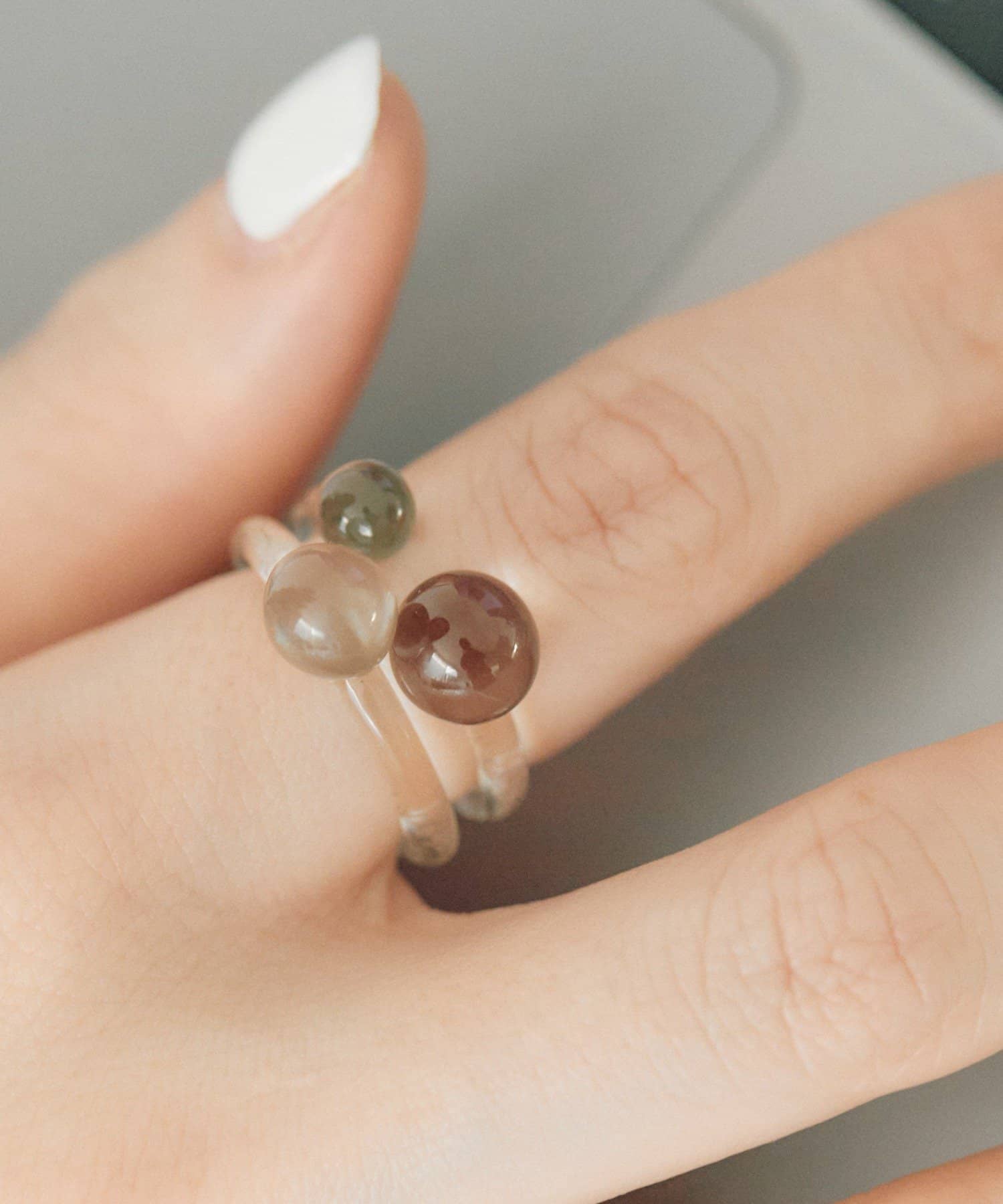 ear PAPILLONNER(イア パピヨネ) クリアボールセットリング