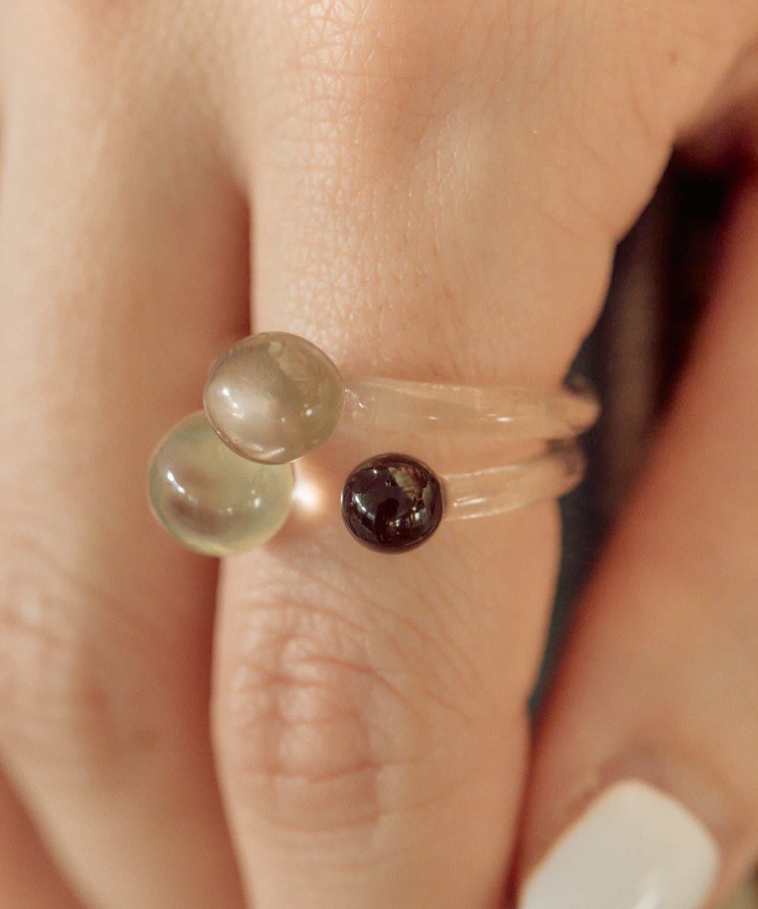 ear PAPILLONNER(イア パピヨネ) クリアボールセットリング